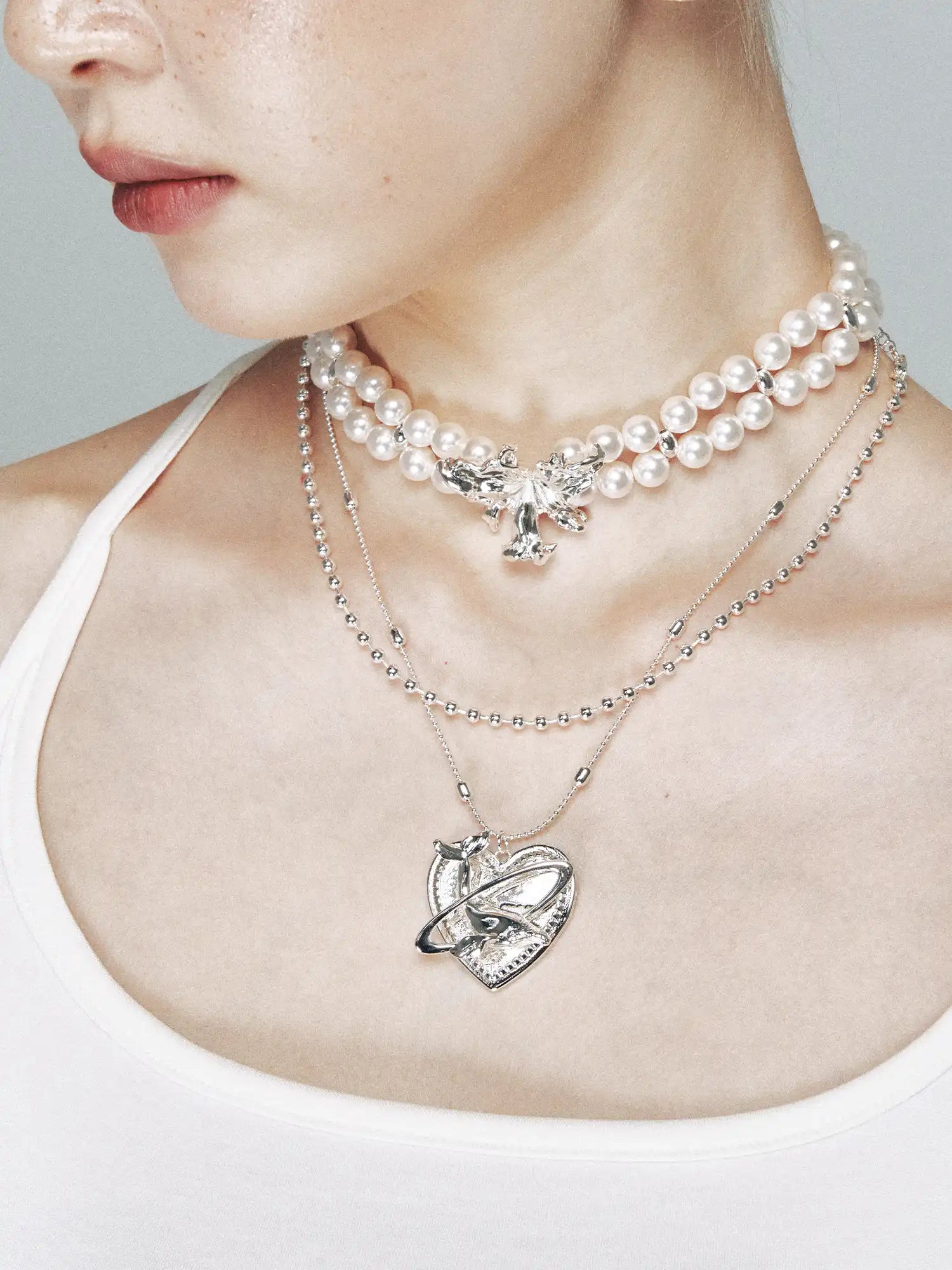 1Jinn M2M Heart Dolphin Pendant Necklace | Canton Collective