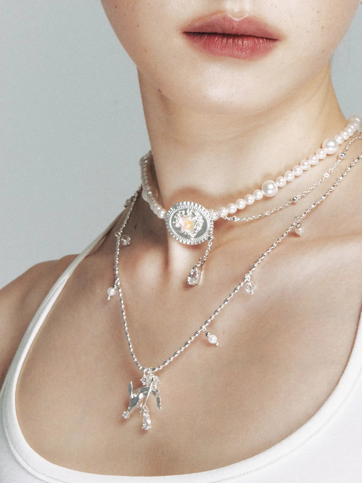 1Jinn M2M Heart Opal Pearl Necklace | Canton Collective