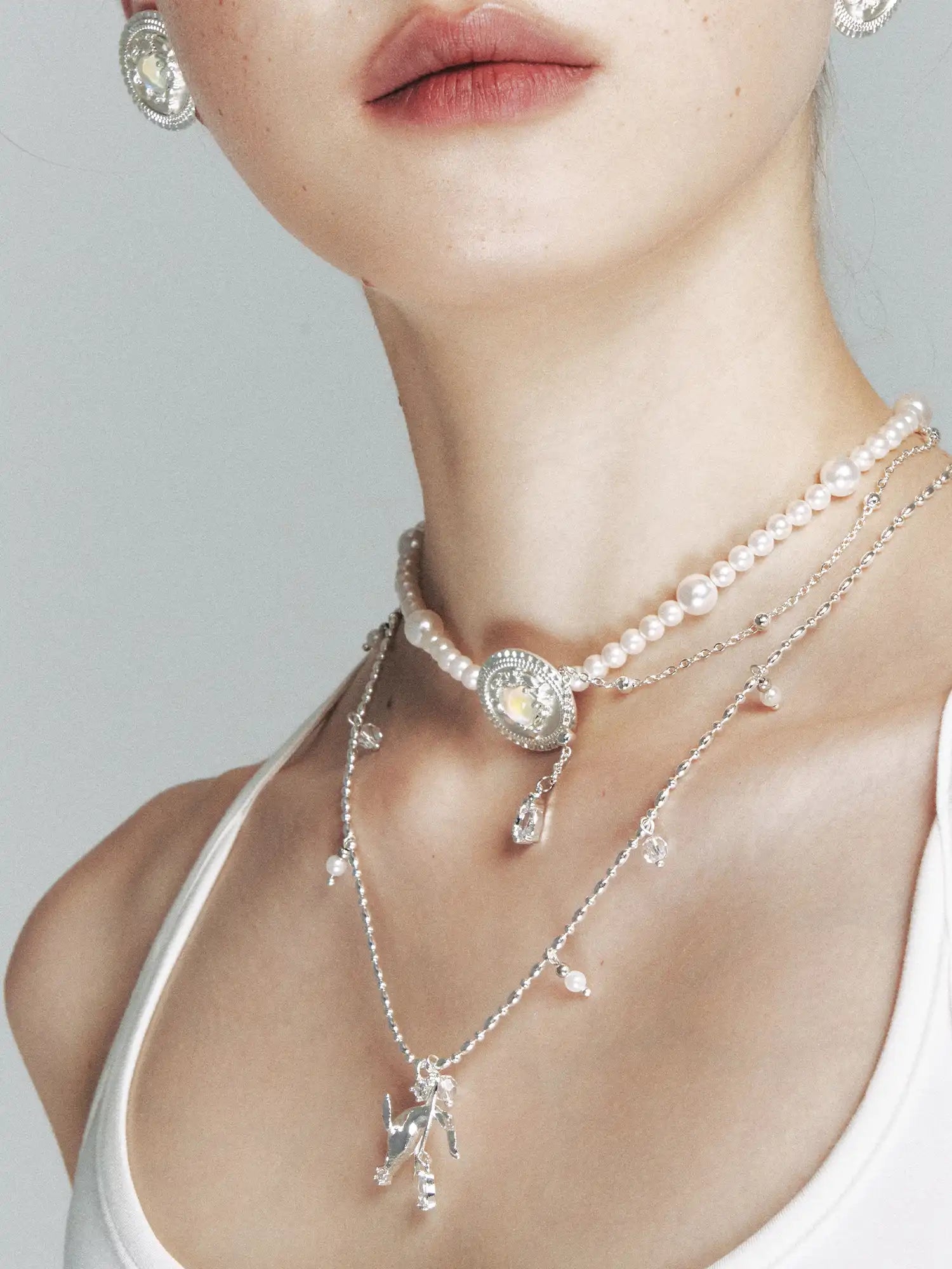 1Jinn M2M Heart Opal Pearl Necklace | Canton Collective