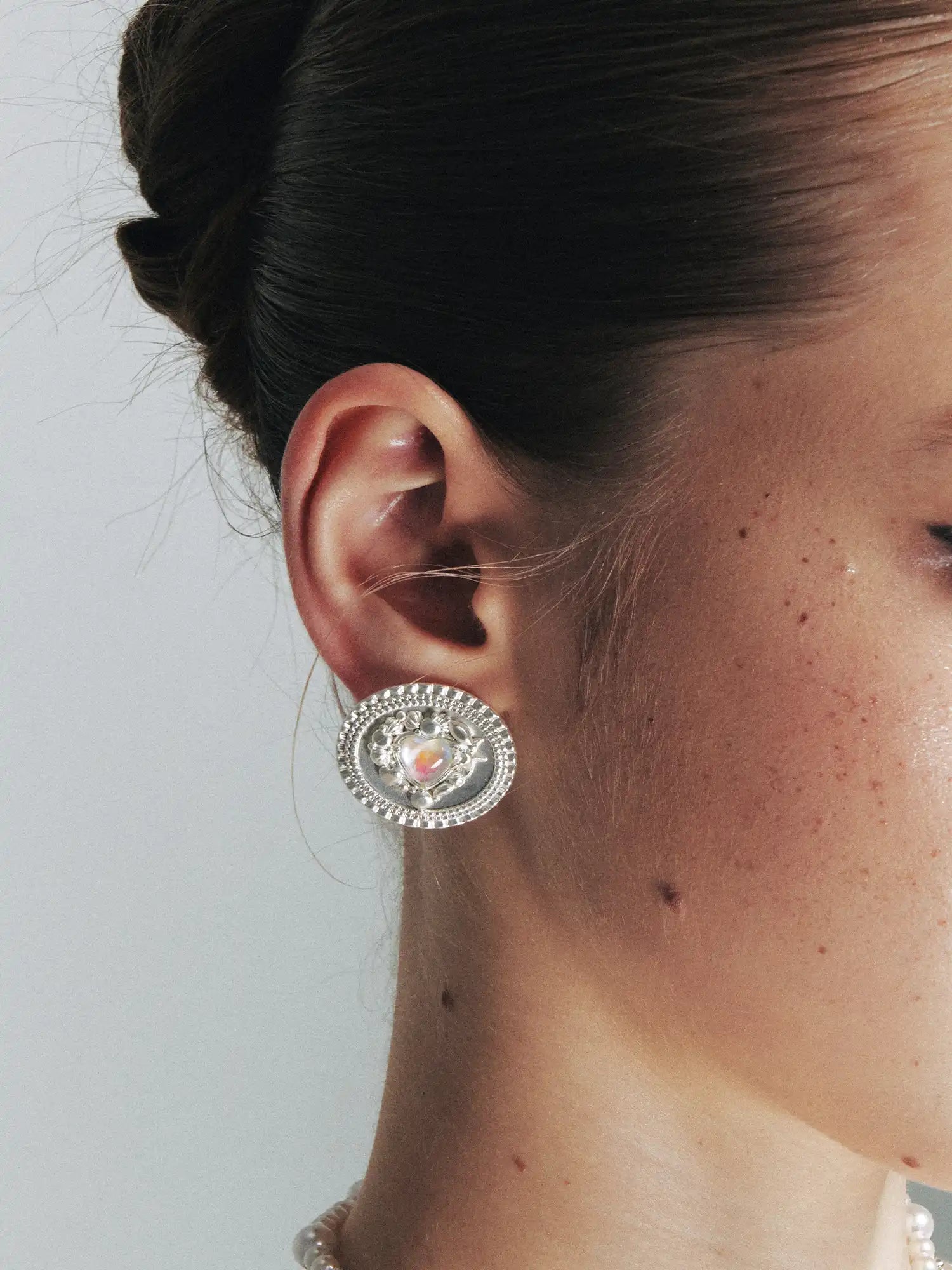 1Jinn M2M Heart Opal Stud | Canton Collective