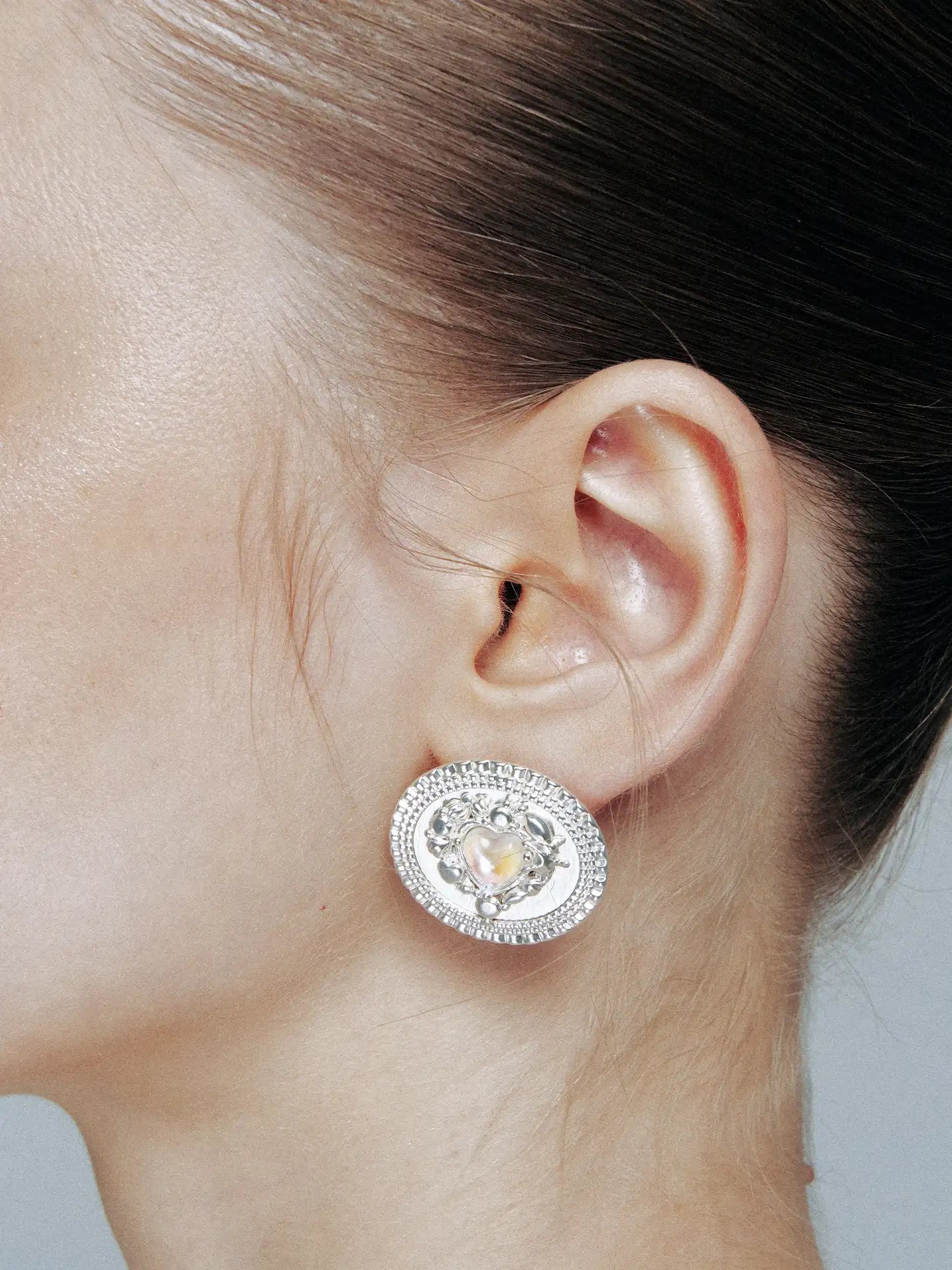 1Jinn M2M Heart Opal Stud | Canton Collective