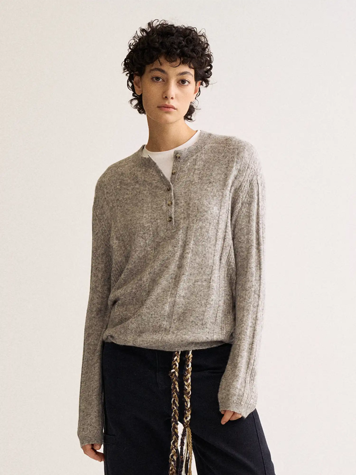 FirstFloor Henley Ribbed Sweater | Canton Collective