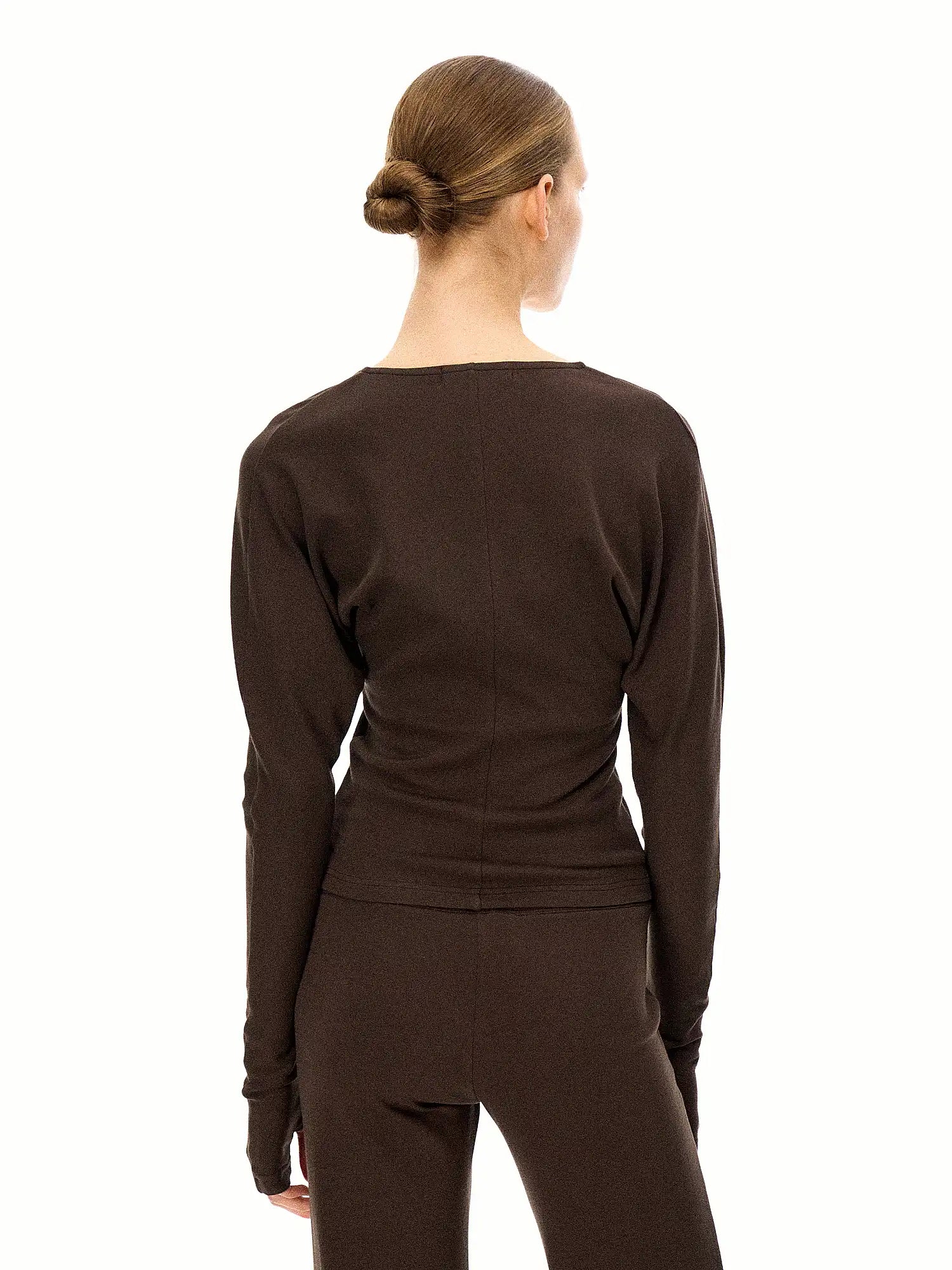 FirstFloor Hidden Zipper Batwing Sleeve V-Neck Top | Canton Collective