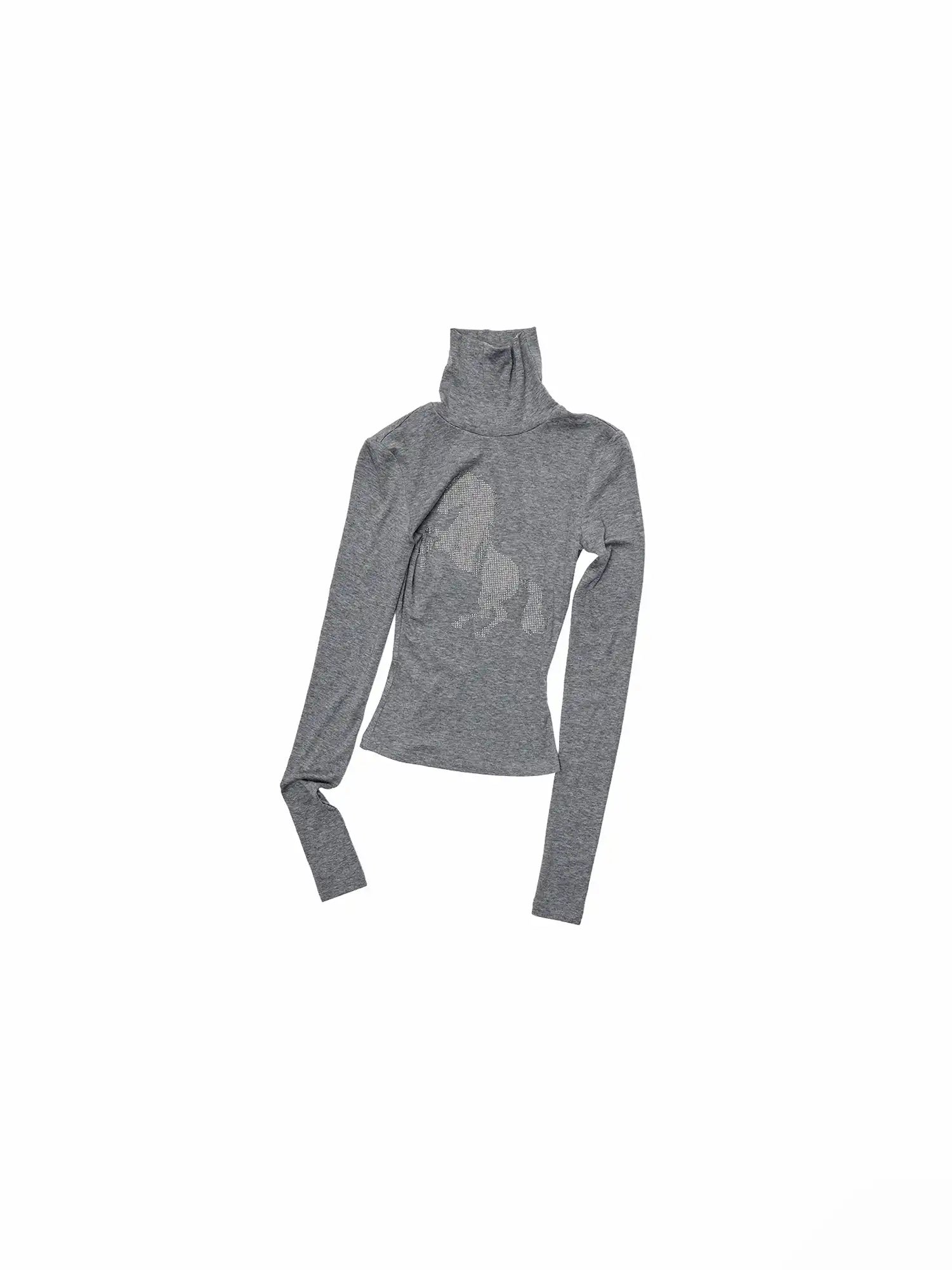 1Jinn Studio High-Neck Rhinestone Crop Top | Canton Collective