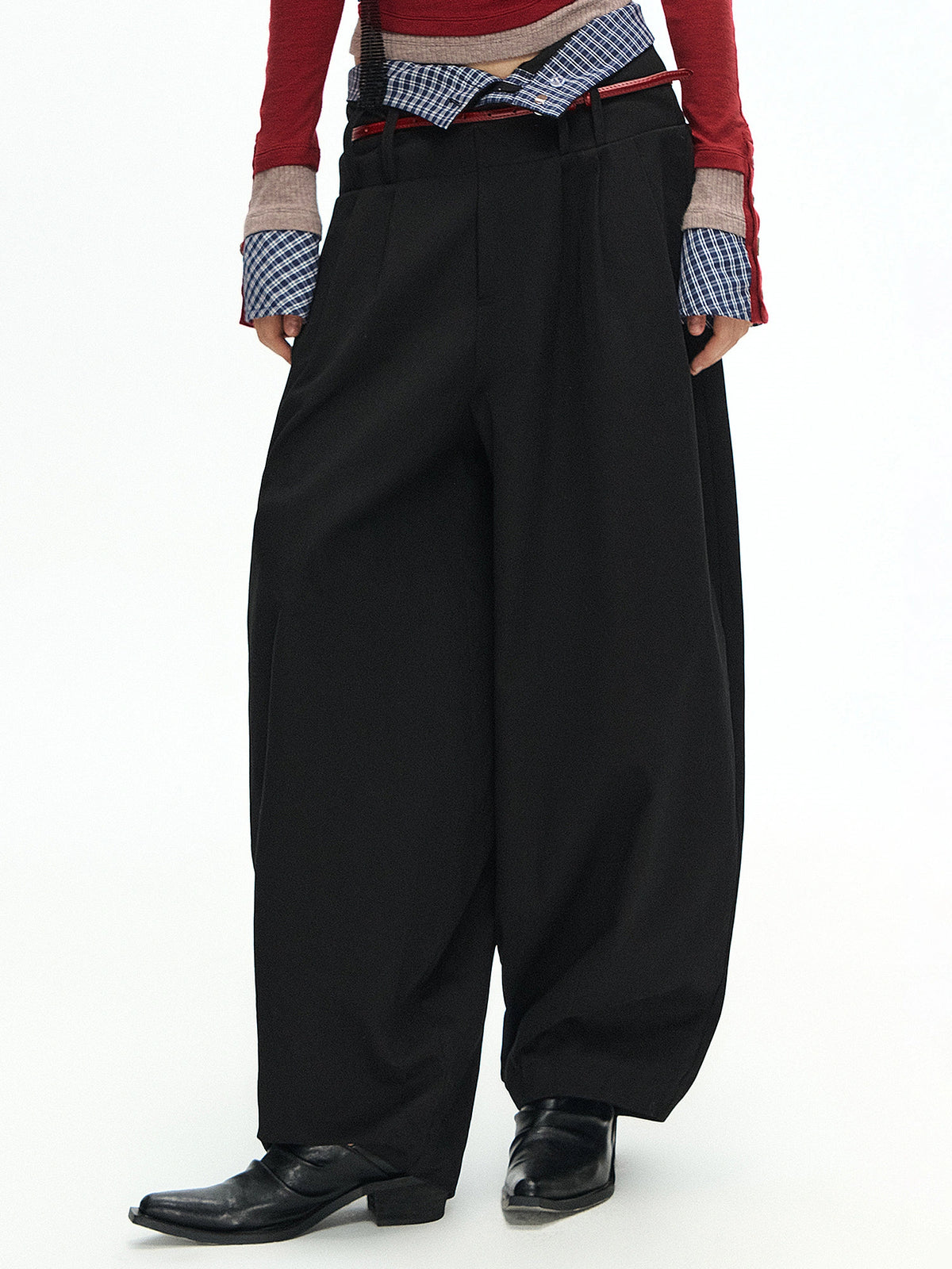 Deleteex High Rise Fold Over Balloon Jeans | Canton Collective