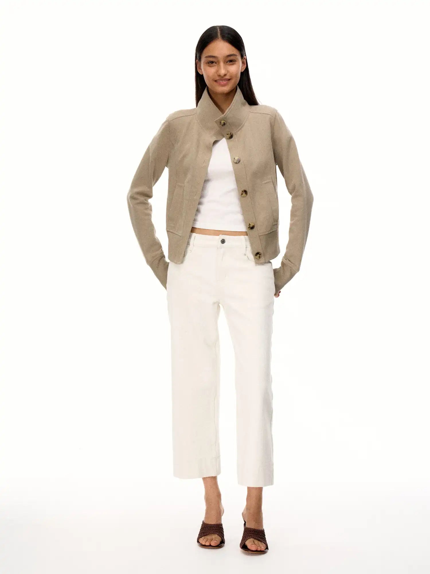 FirstFloor Highly Elastic Knitted Turtleneck Jacket | Canton Collective