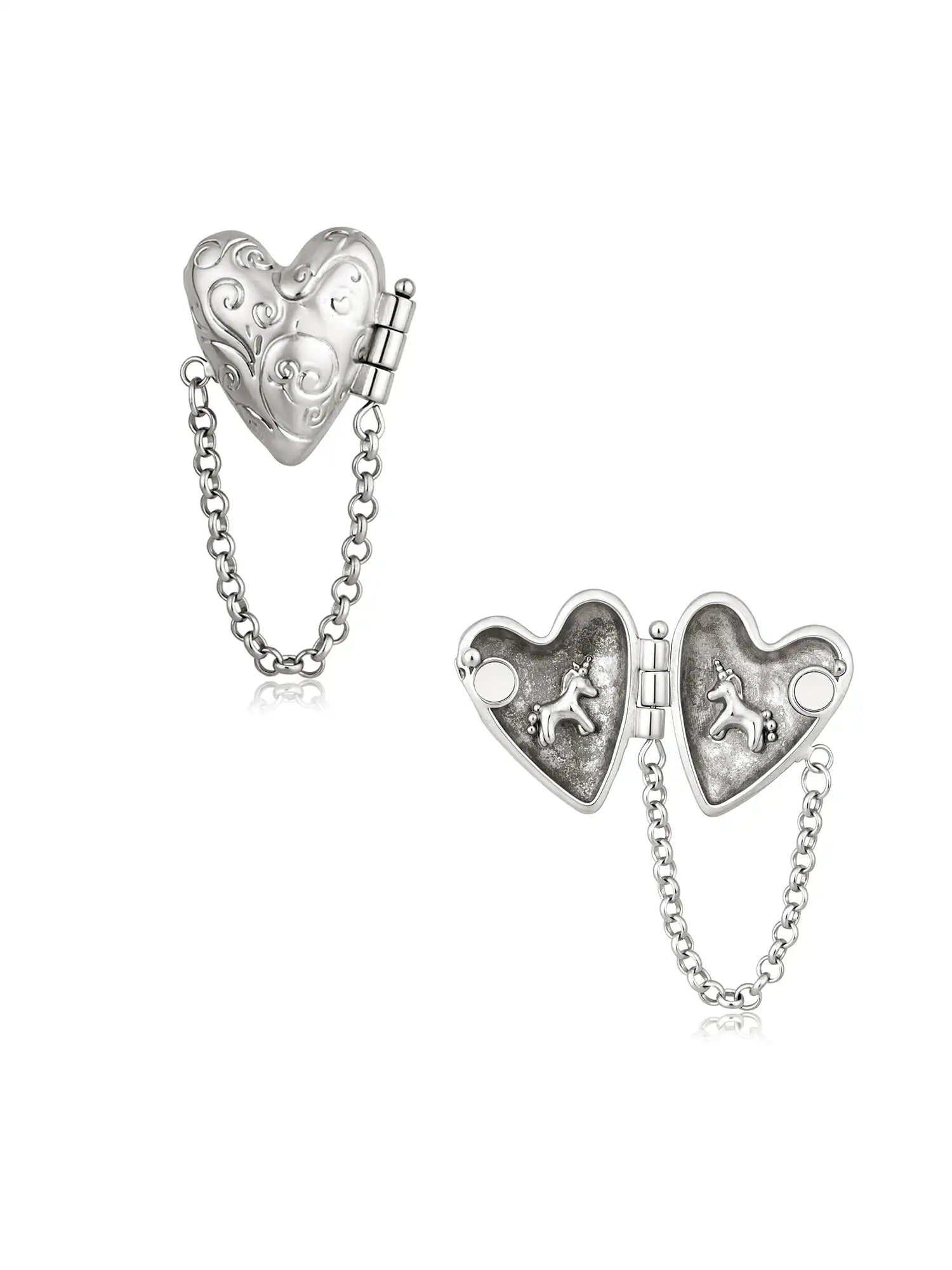 1Jinn M2M Hinged Double Heart Locket Earrings | Canton Collective