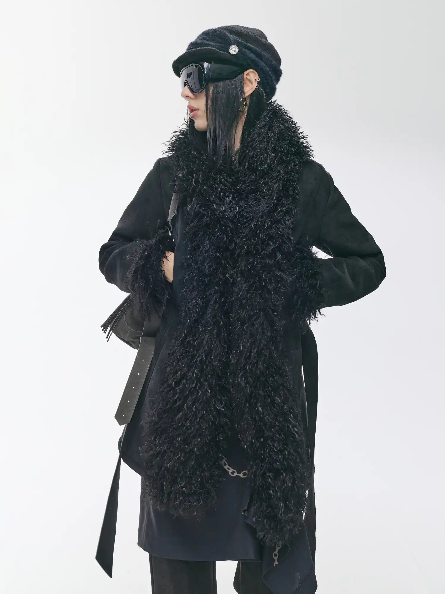 2th Desire Horn-Buttoned Fur Coat | Canton Collective