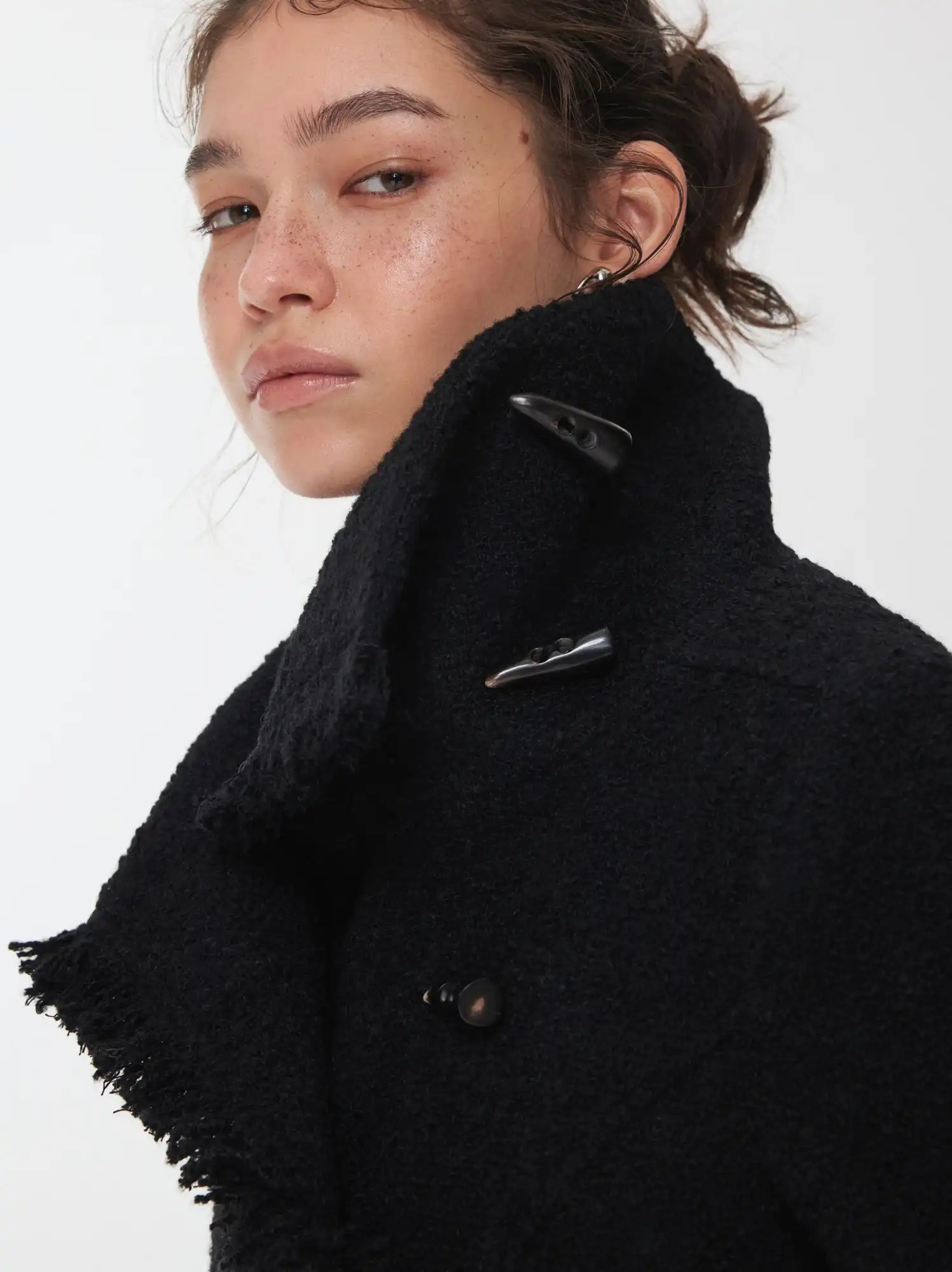 1Jinn Studio Horn Button Wool Coat | Canton Collective