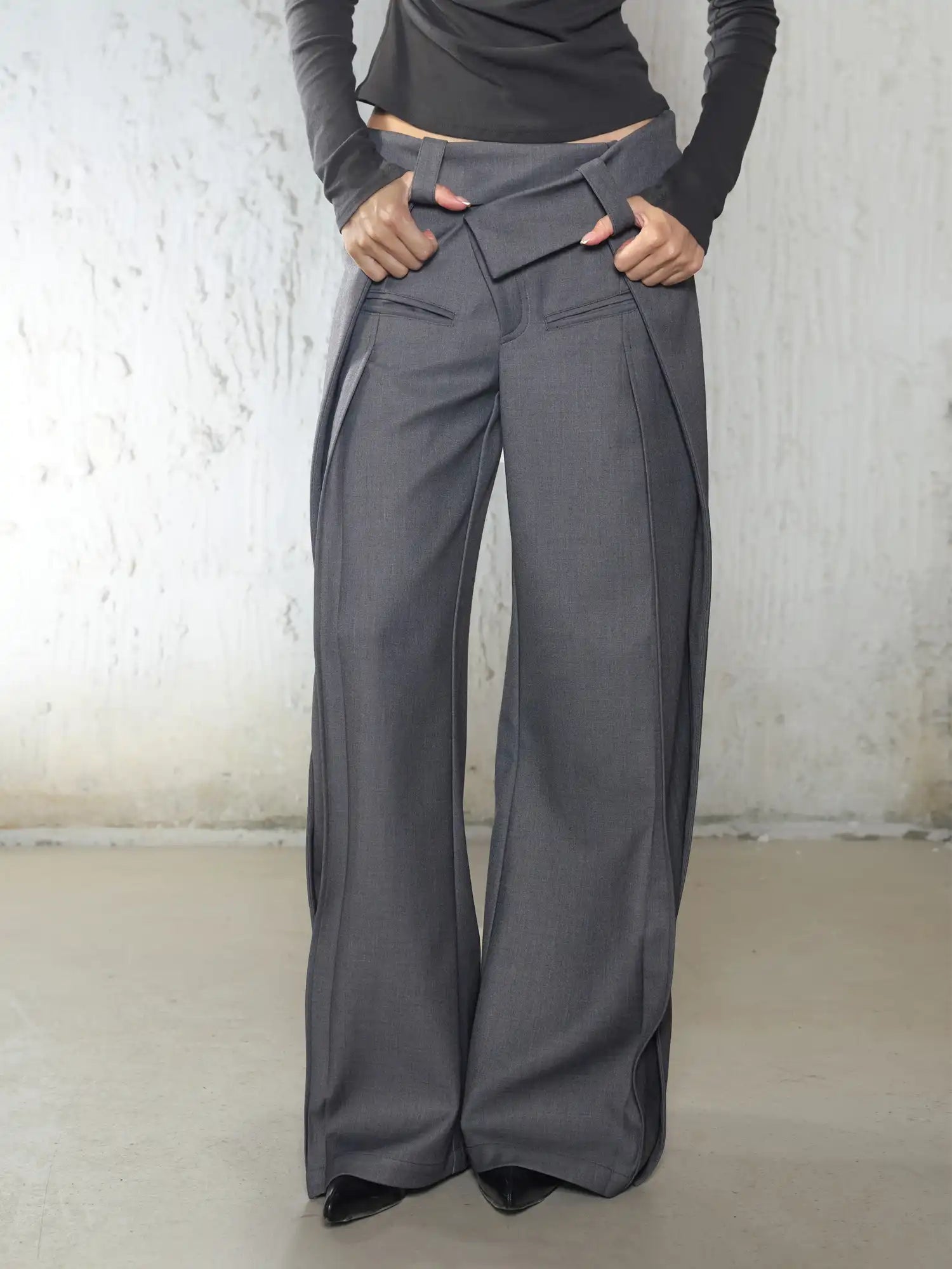 2th Desire Irregular Waistband Pants | Canton Collective