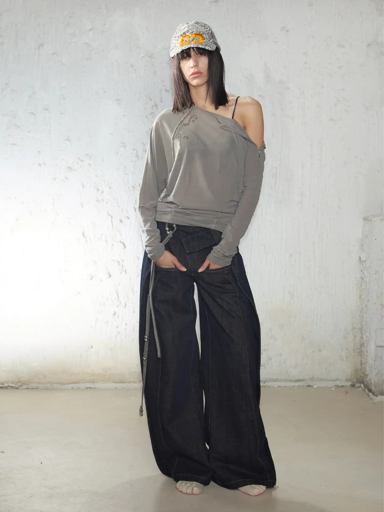 2th Desire Irregular Waistband Pants | Canton Collective