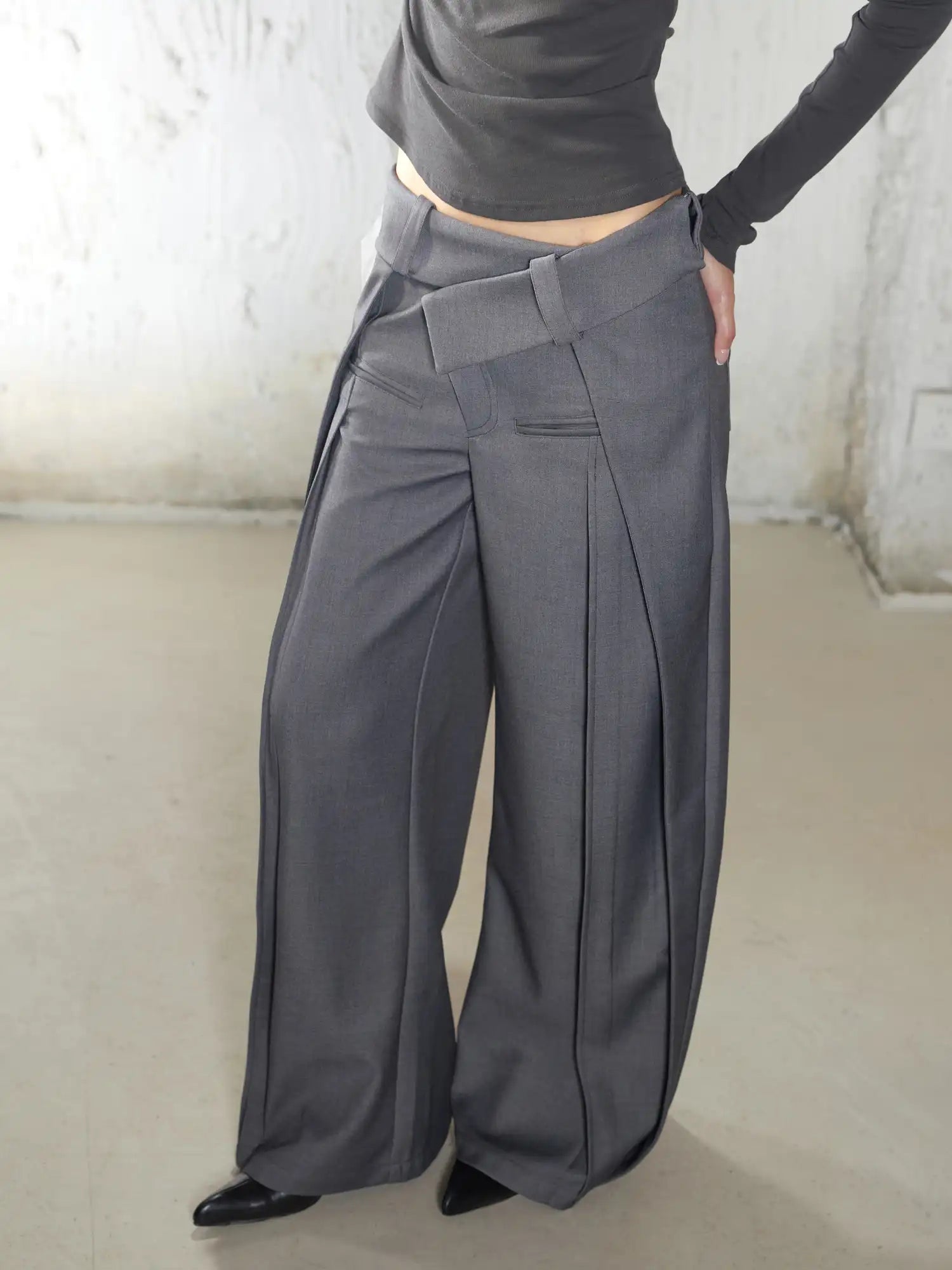 2th Desire Irregular Waistband Pants | Canton Collective