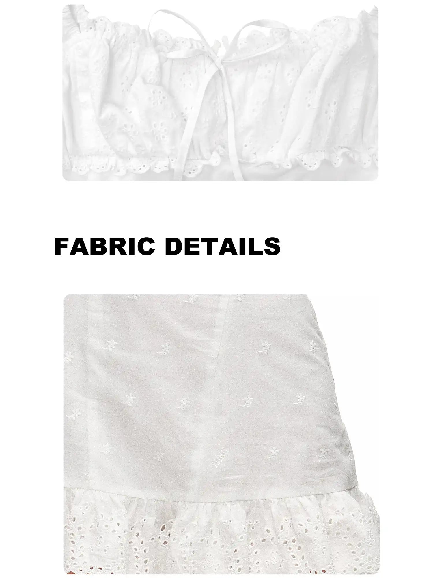 1Jinn Studio Jacquard Mini Dress with Eyelet Trim | Canton Collective