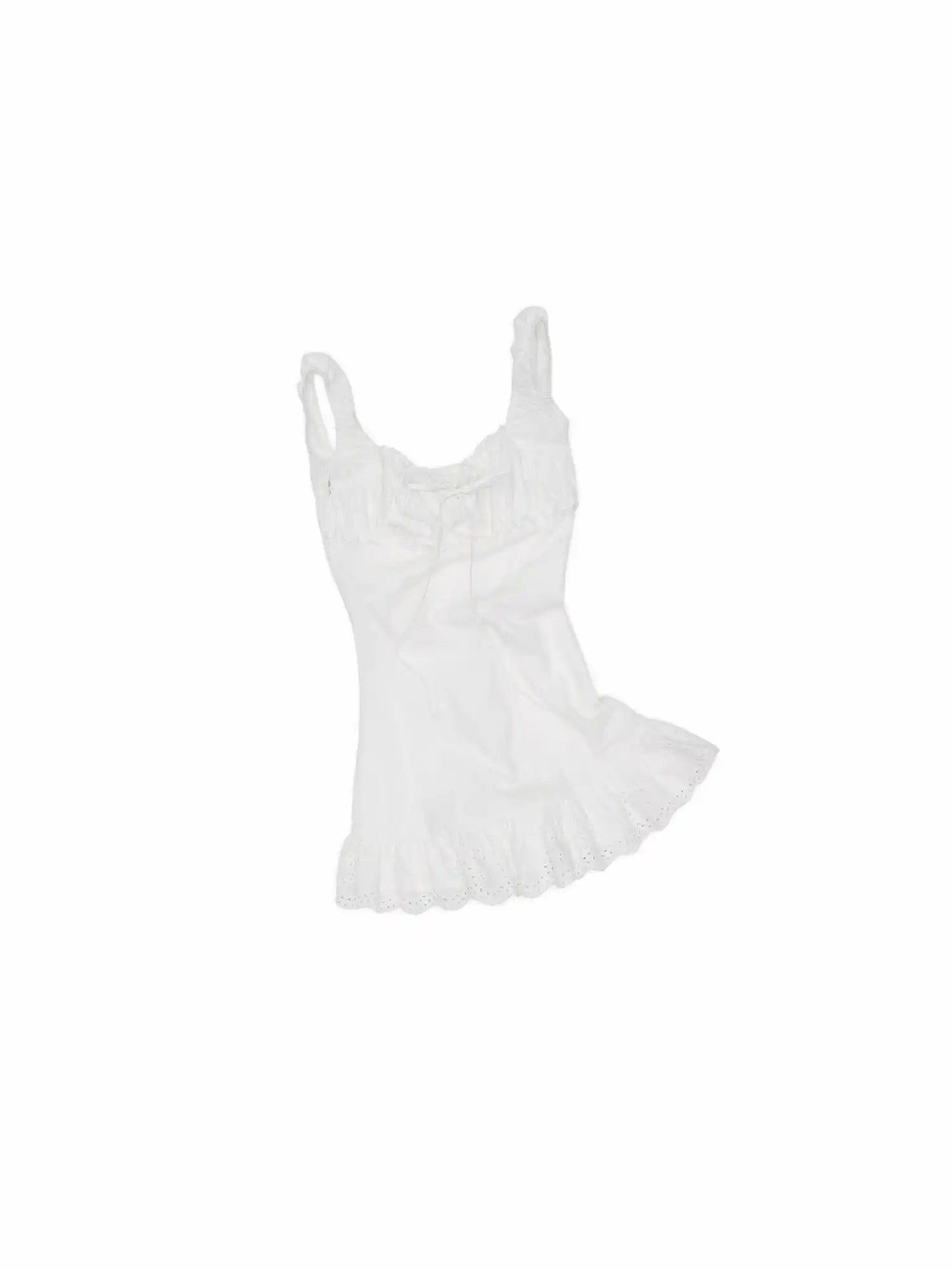 1Jinn Studio Jacquard Mini Dress with Eyelet Trim | Canton Collective