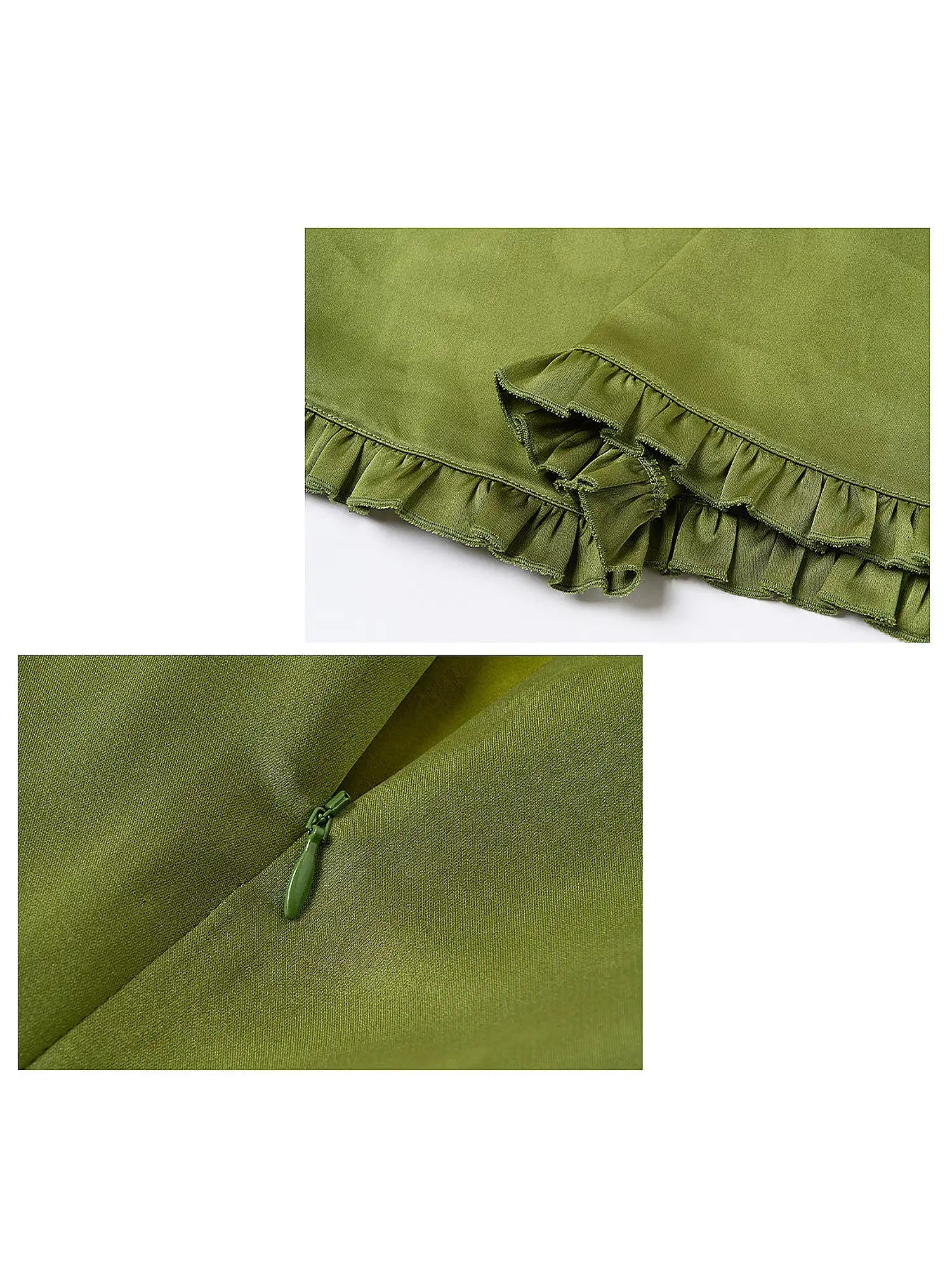 Outtheblue Jewel Cat Olive Satin Skirt | Canton Collective