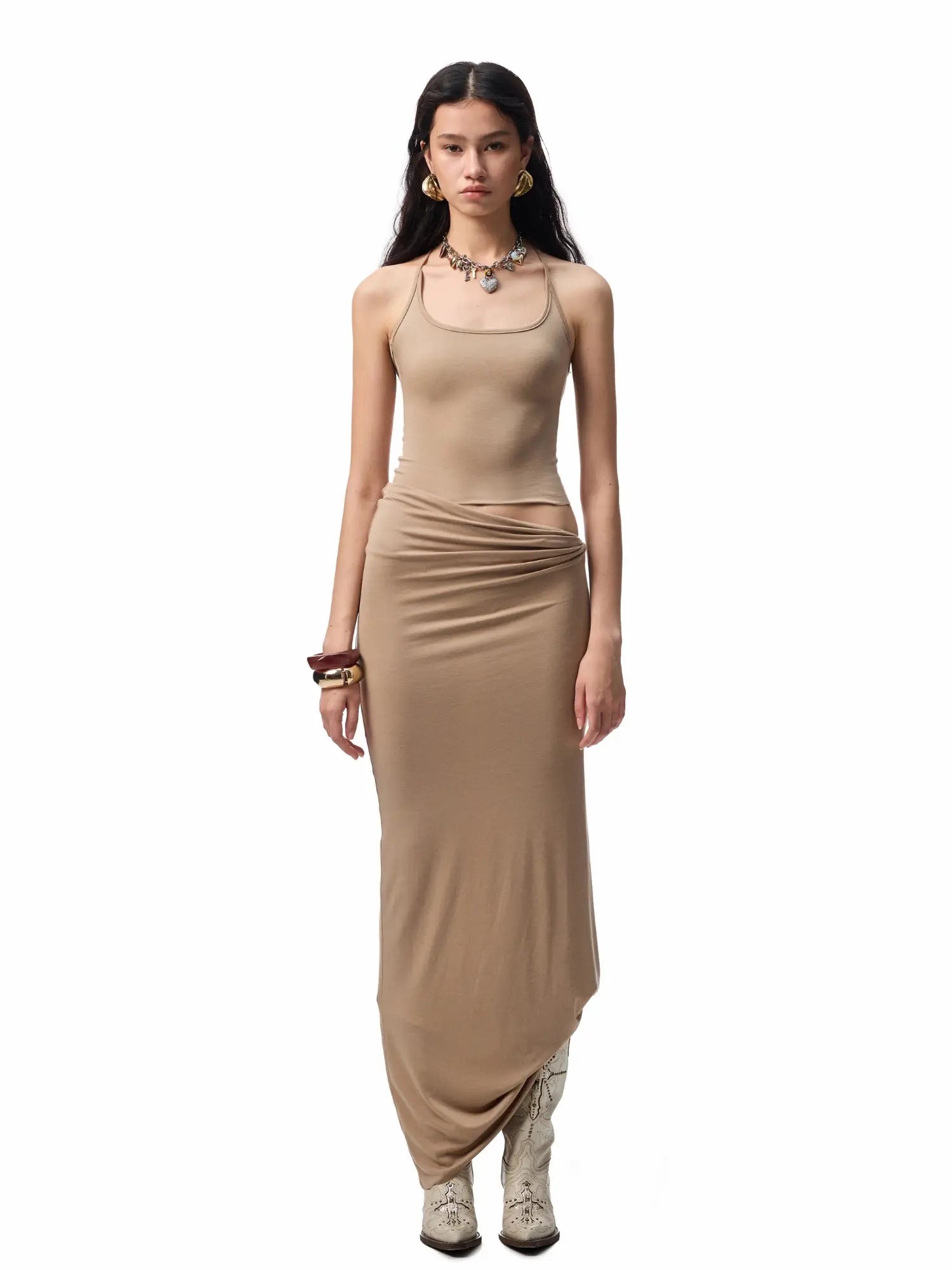 1Jinn Studio Knot-Back Sculpt Skirt | Canton Collective