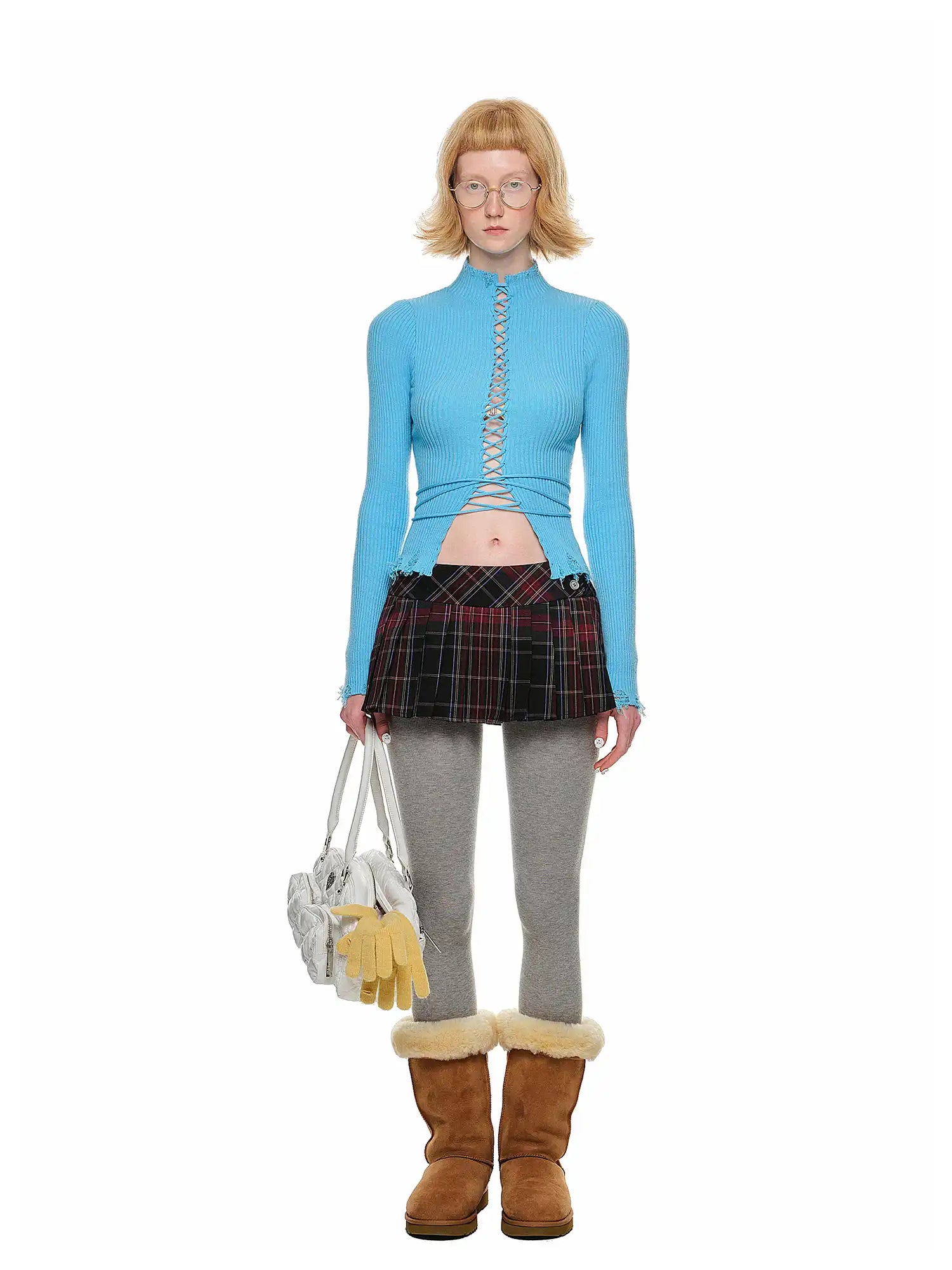 1Jinn Studio Lace-up Long Sleeve Top | Canton Collective