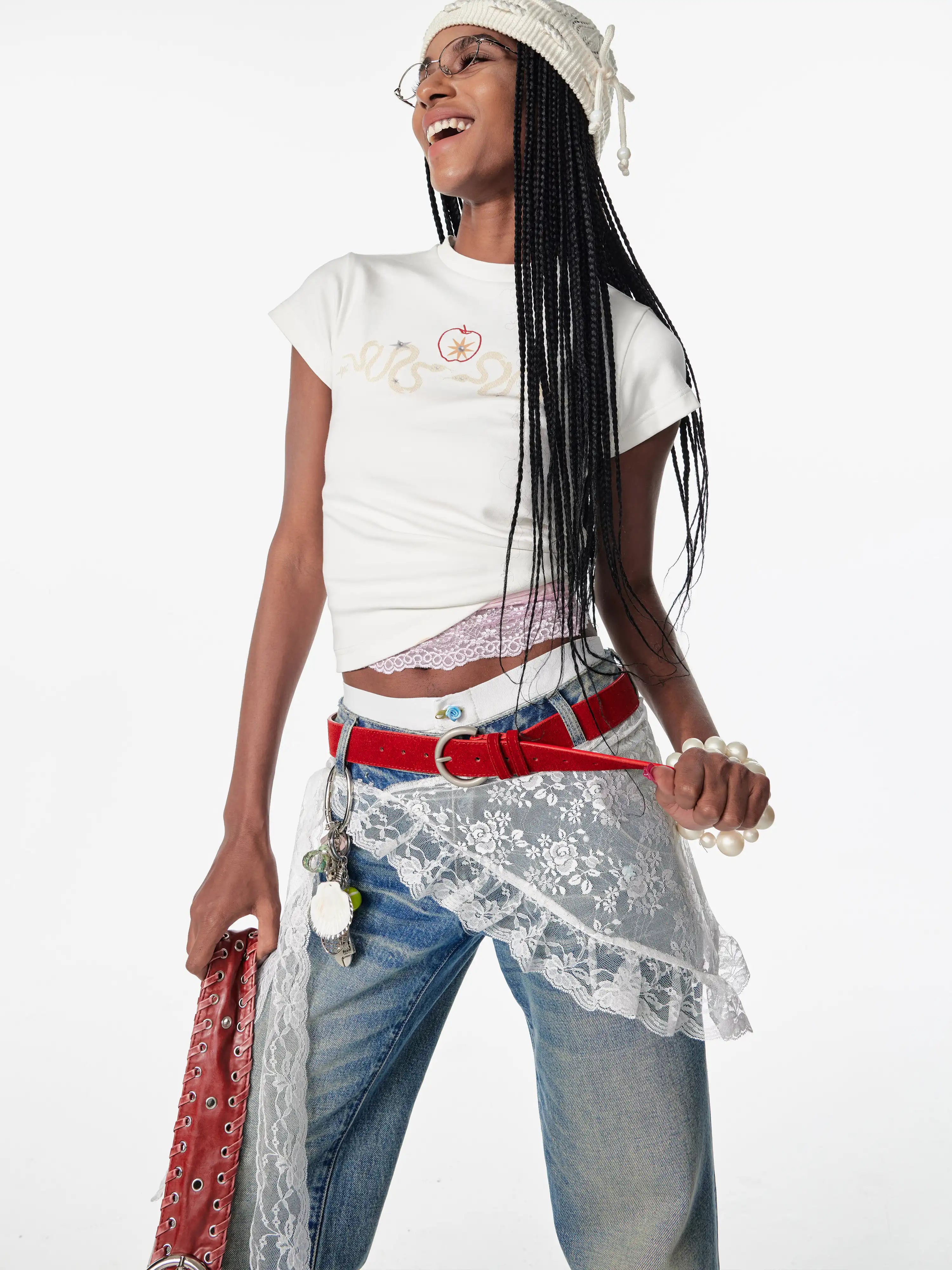 2th Lace Overlay Skirt | Canton Collective