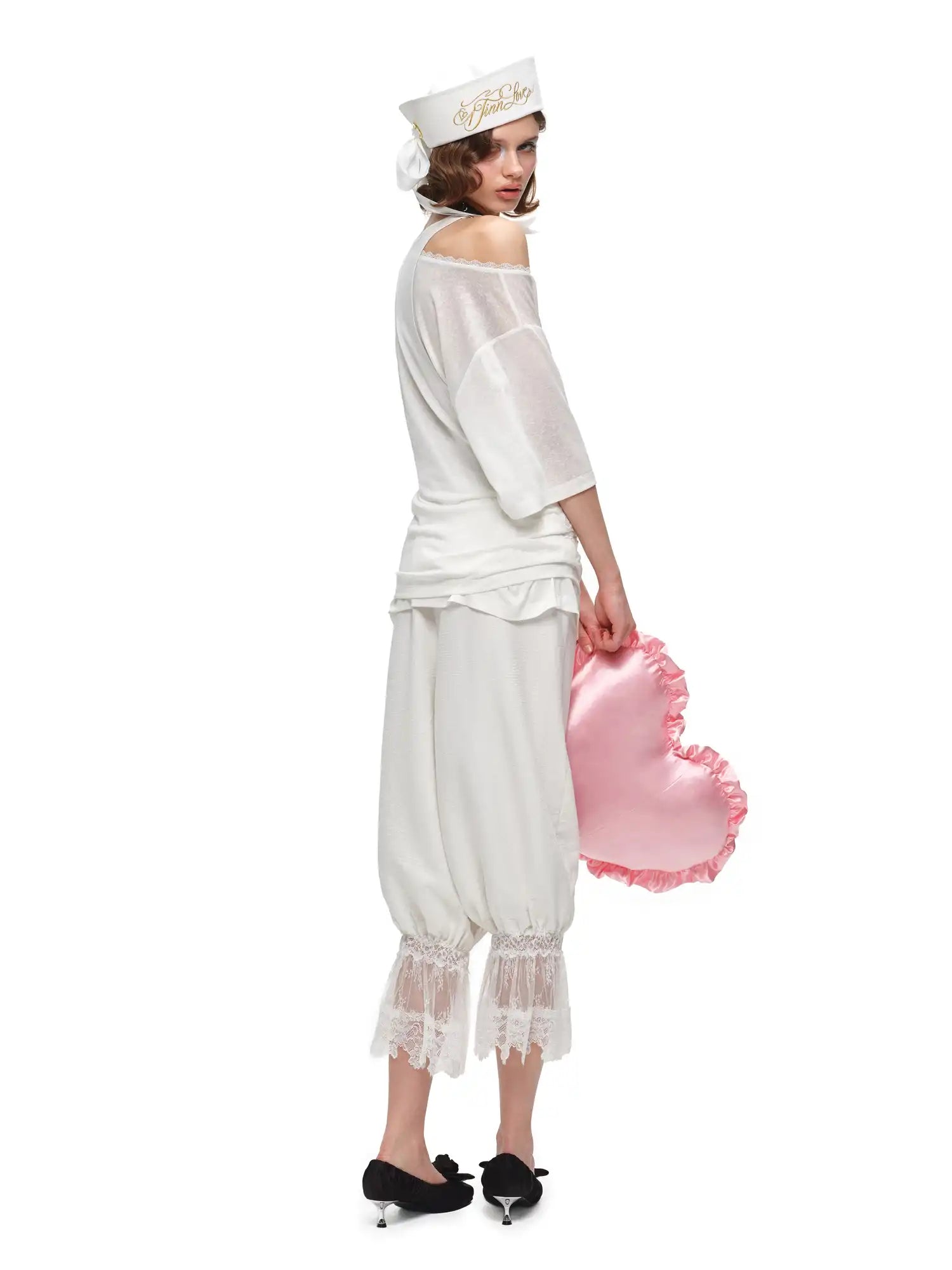 1Jinn Studio Lace Patchwork Bloomers Capri Pants | Canton Collective