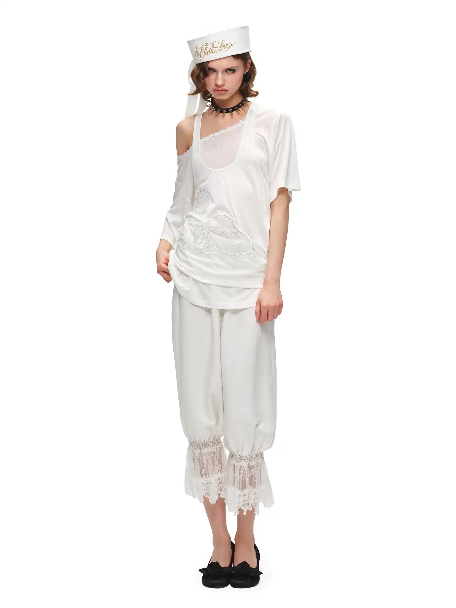 1Jinn Studio Lace Patchwork Bloomers Capri Pants | Canton Collective