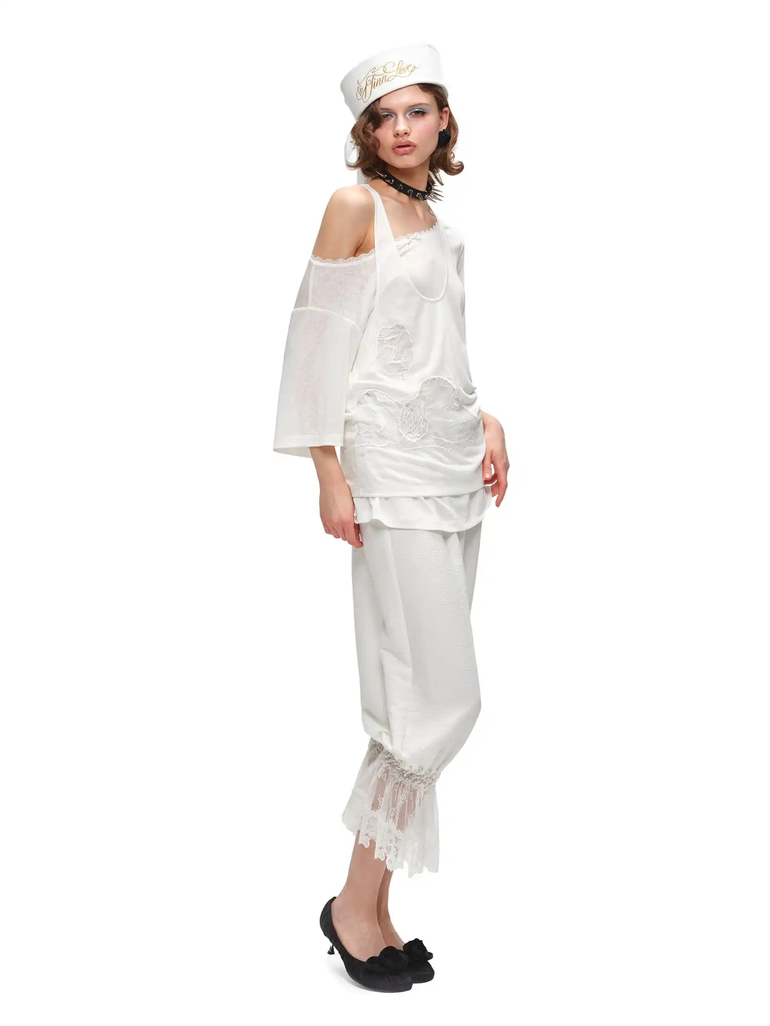 1Jinn Studio Lace Patchwork Bloomers Capri Pants | Canton Collective