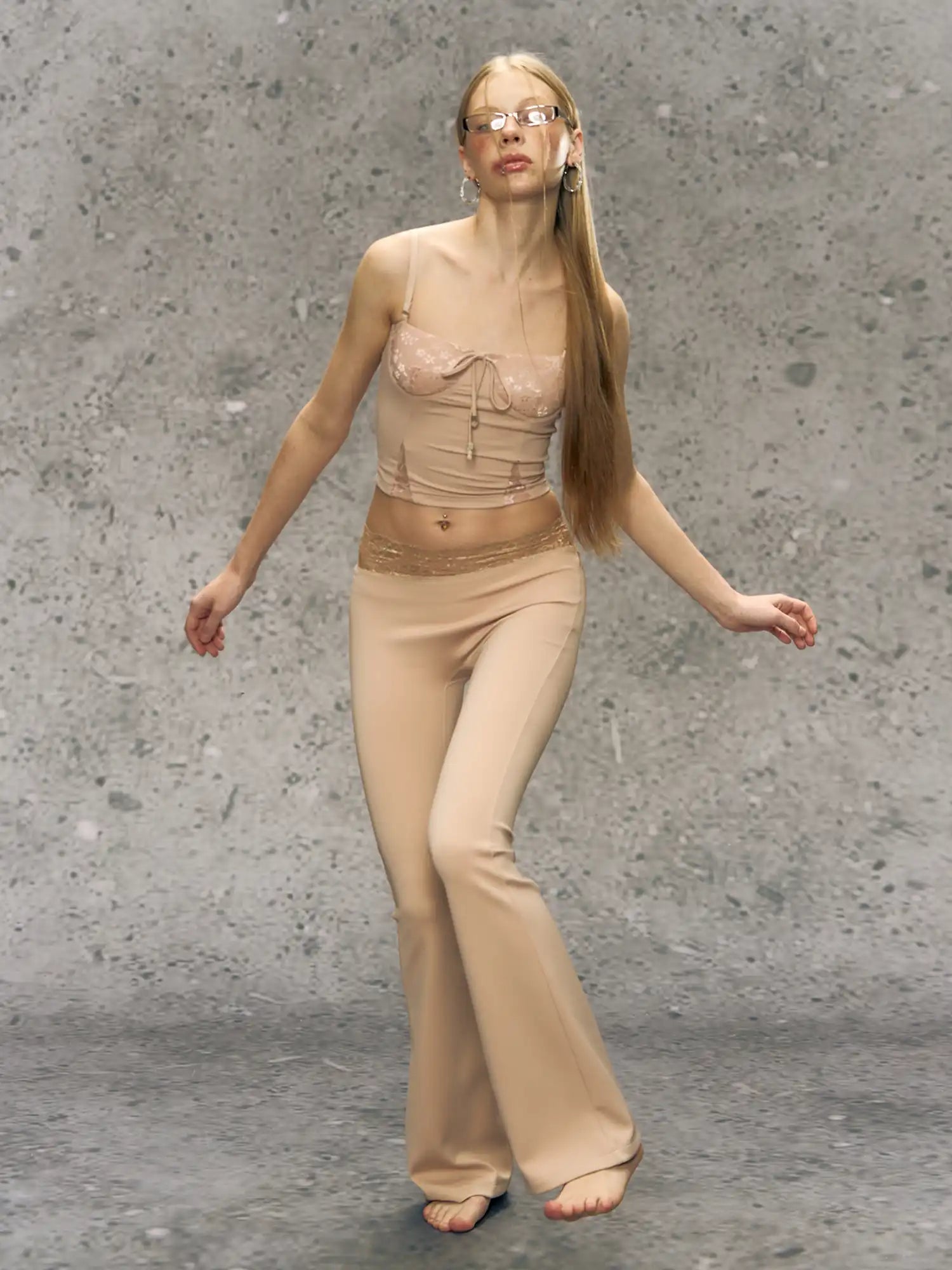 Deleteex Lace Splice Yoga Pants | Canton Collective