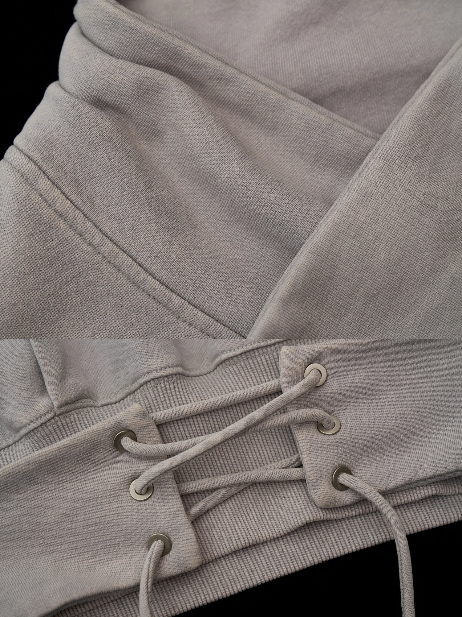 MAMC Lace Up Front Cropped Sweatshirt | Canton Collective
