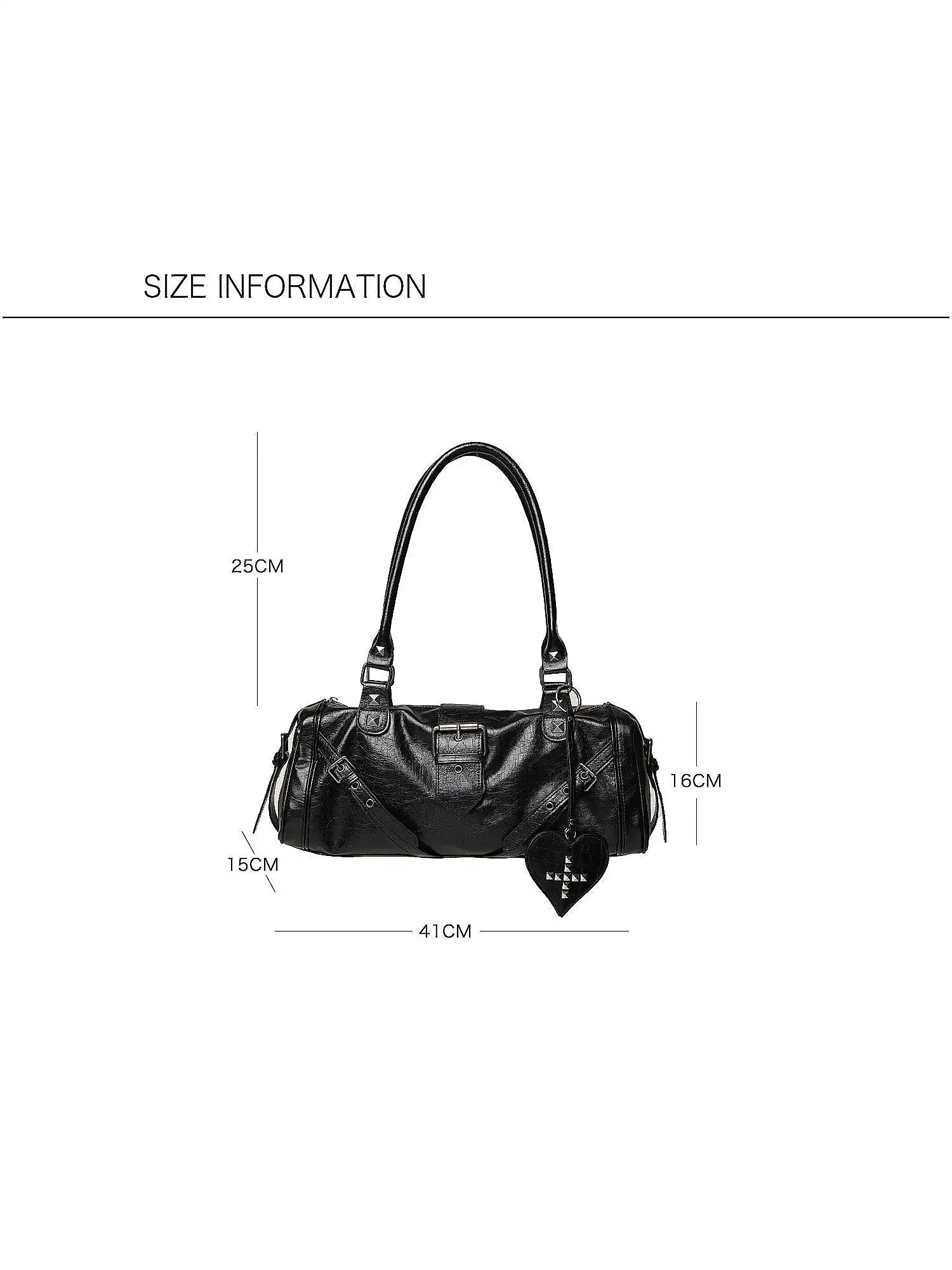 2th Desire Large Capacity Studded Y2K Shoulder Bag | Canton Collective