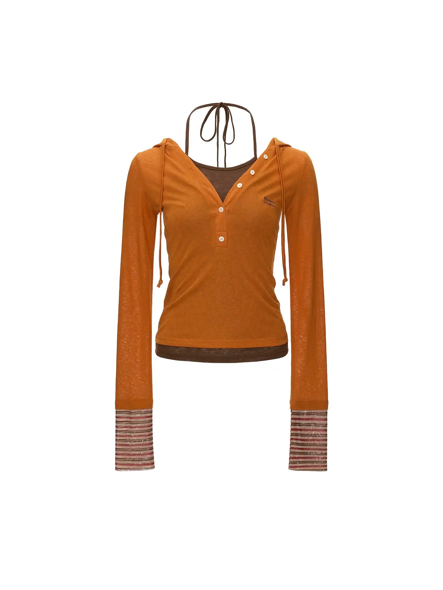 MAMC Layered Hooded Henley Top | Canton Collective