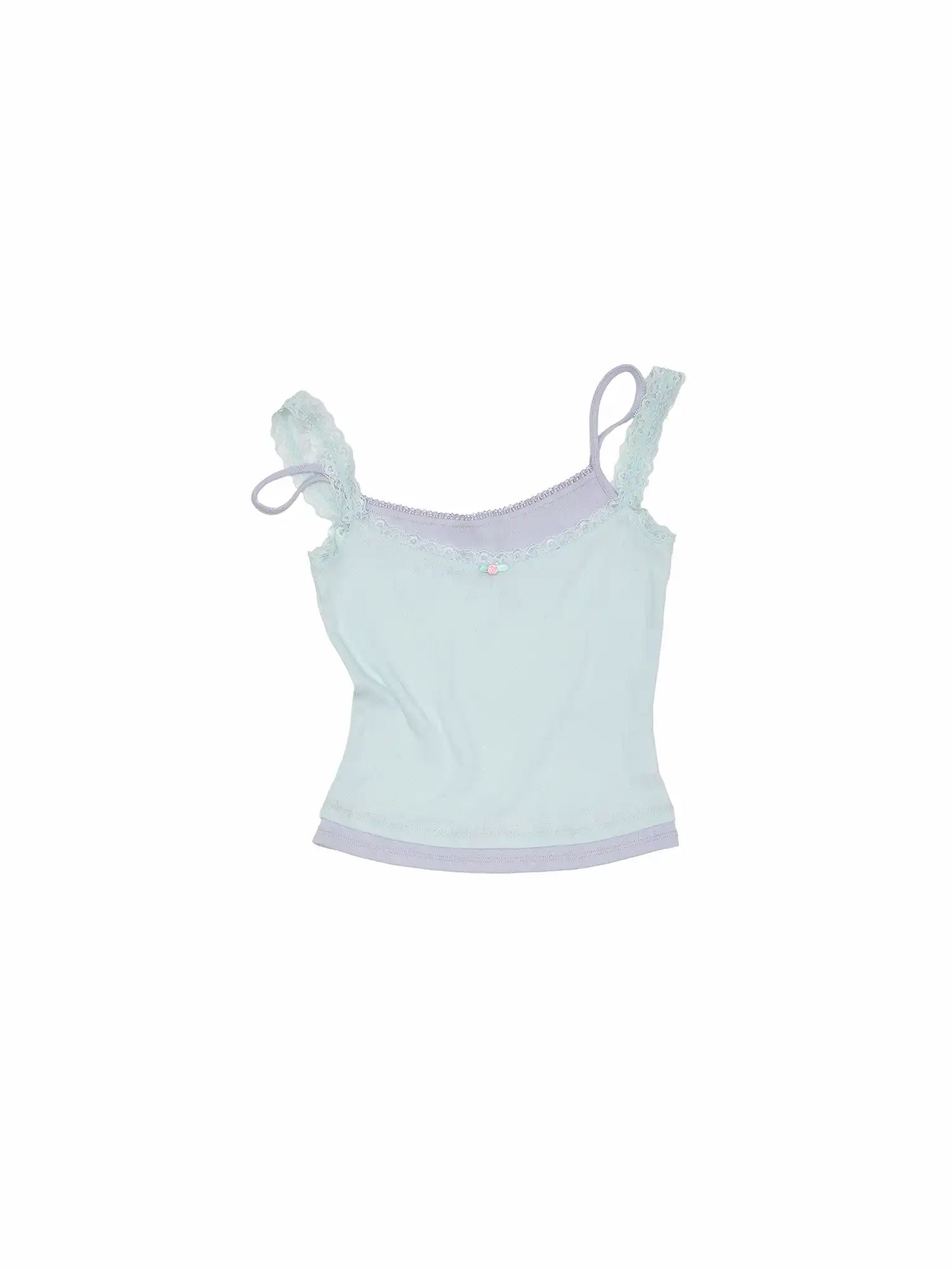 1Jinn Studio Layered Lace Trim Cami with Knit Top | Canton Collective