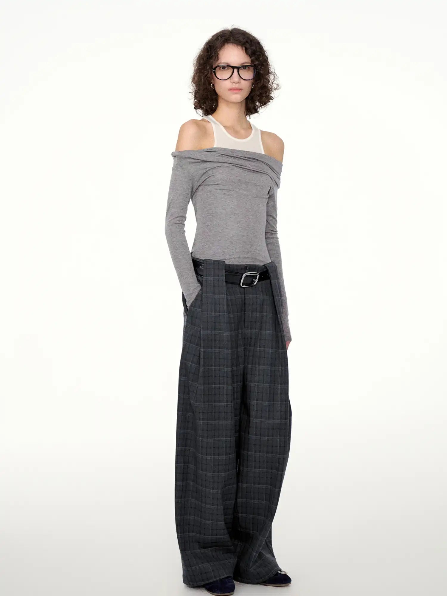 FIRST FLOOR Layered Off-Shoulder Long Sleeve Top | Canton Collective