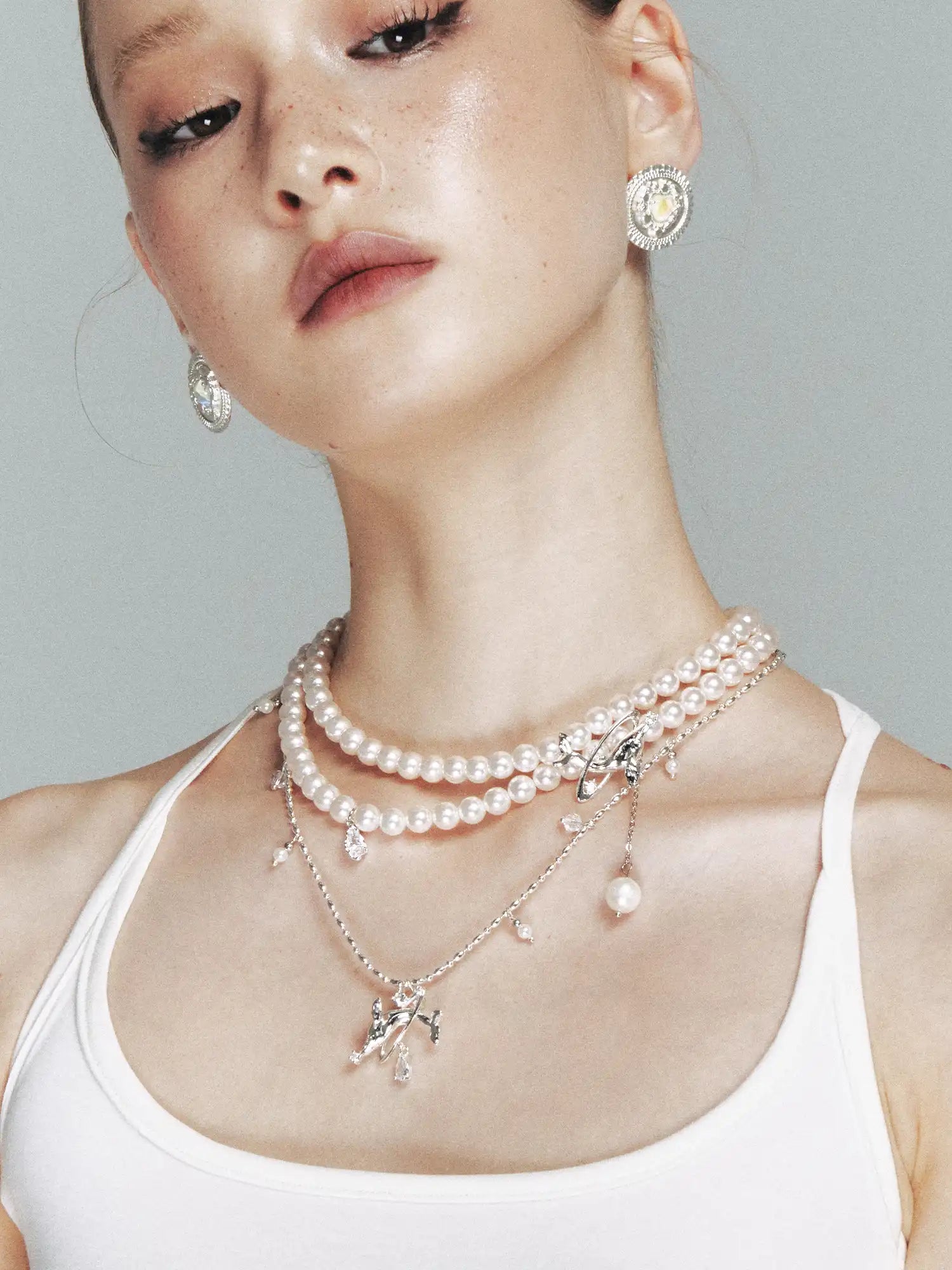 1Jinn M2M Layered Pearl Whale Choker | Canton Collective