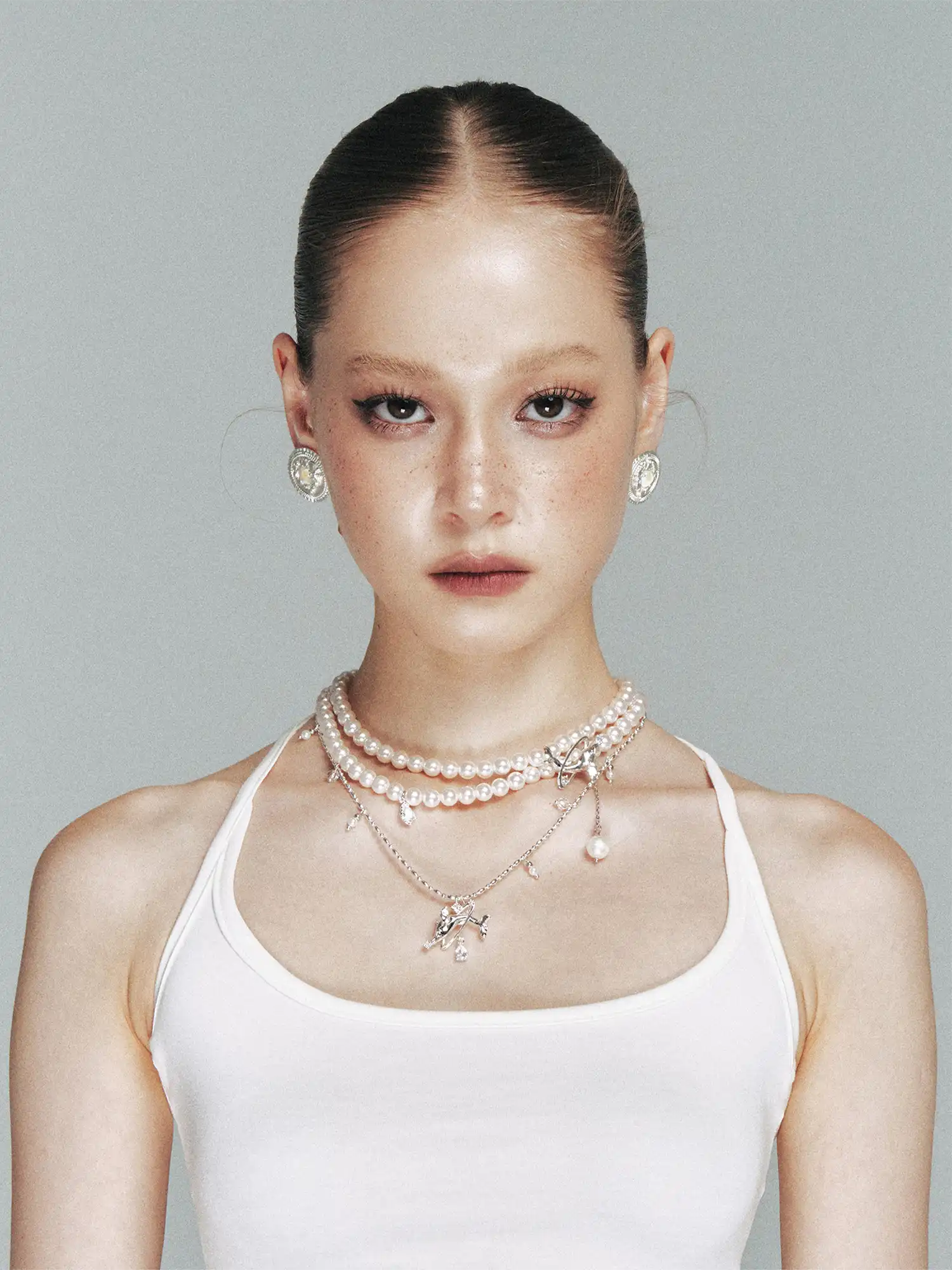 1Jinn M2M Layered Pearl Whale Choker | Canton Collective