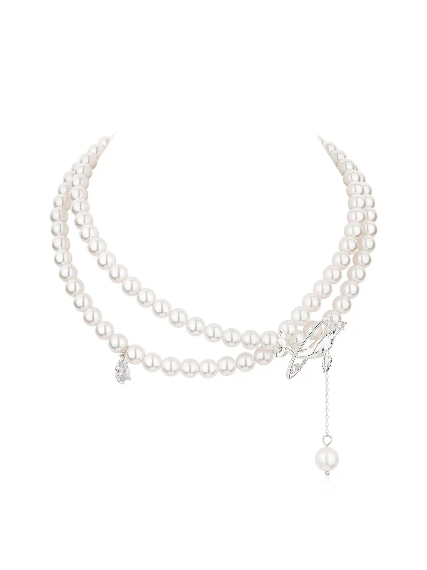 1Jinn M2M Layered Pearl Whale Choker | Canton Collective