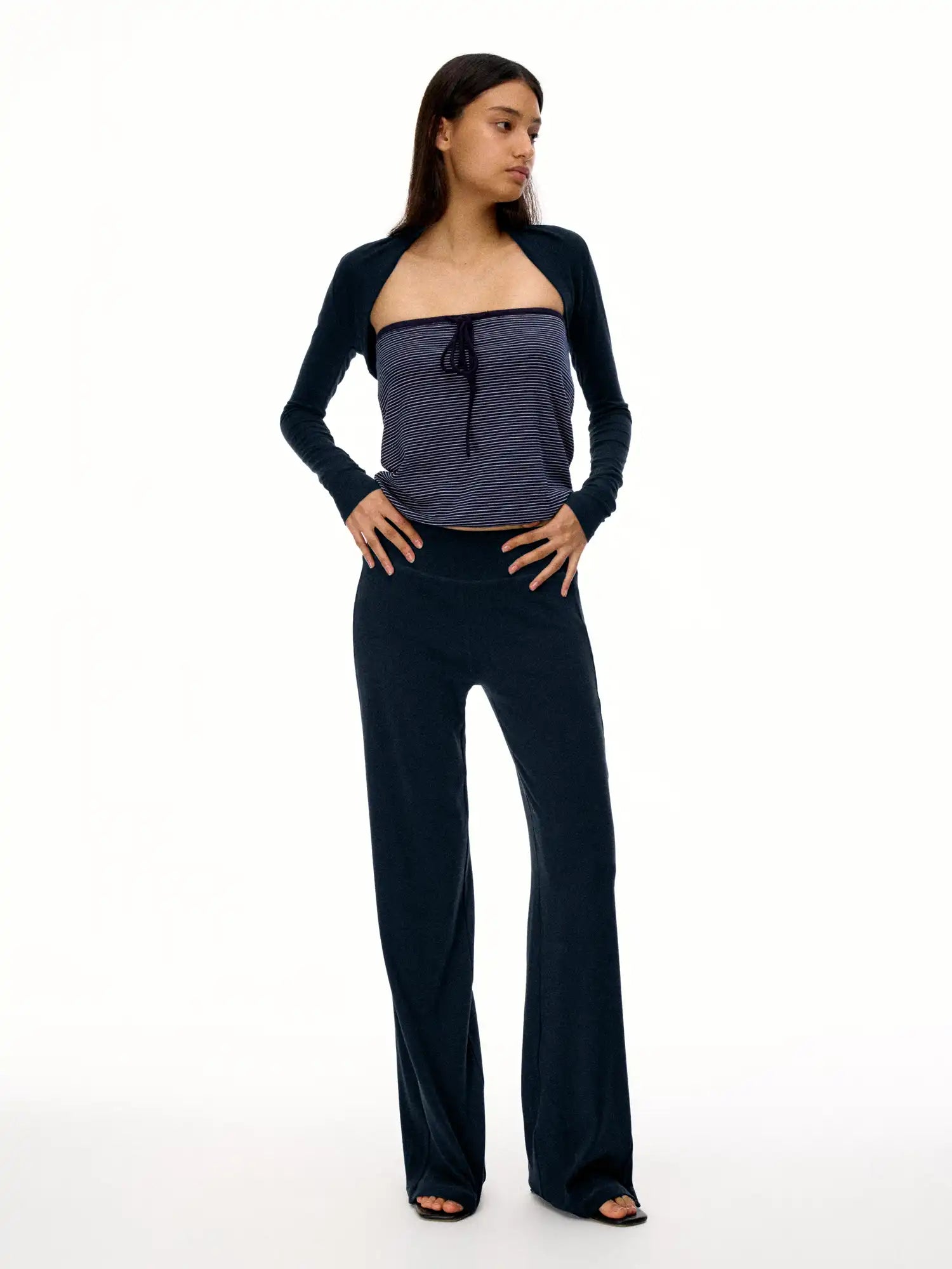 FirstFloor Lazy Style Knitted Flared Casual Pants | Canton Collective