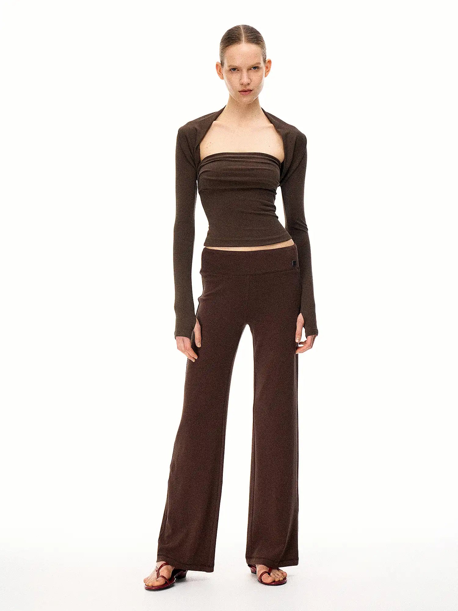 FirstFloor Lazy Style Knitted Flared Casual Pants | Canton Collective