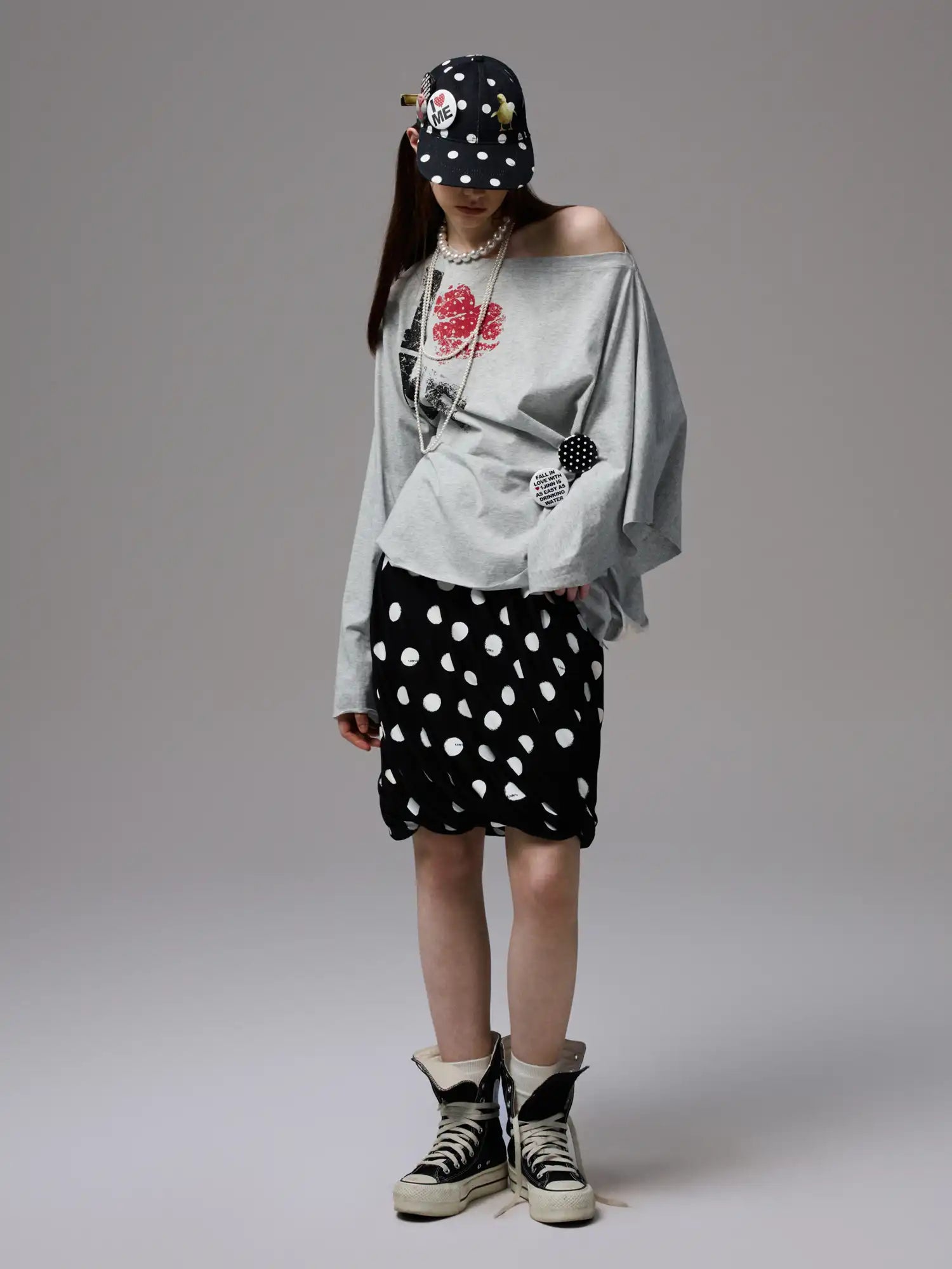 1Jinn Studio Lazy Style Off Shoulder Sweatshirt | Canton Collective