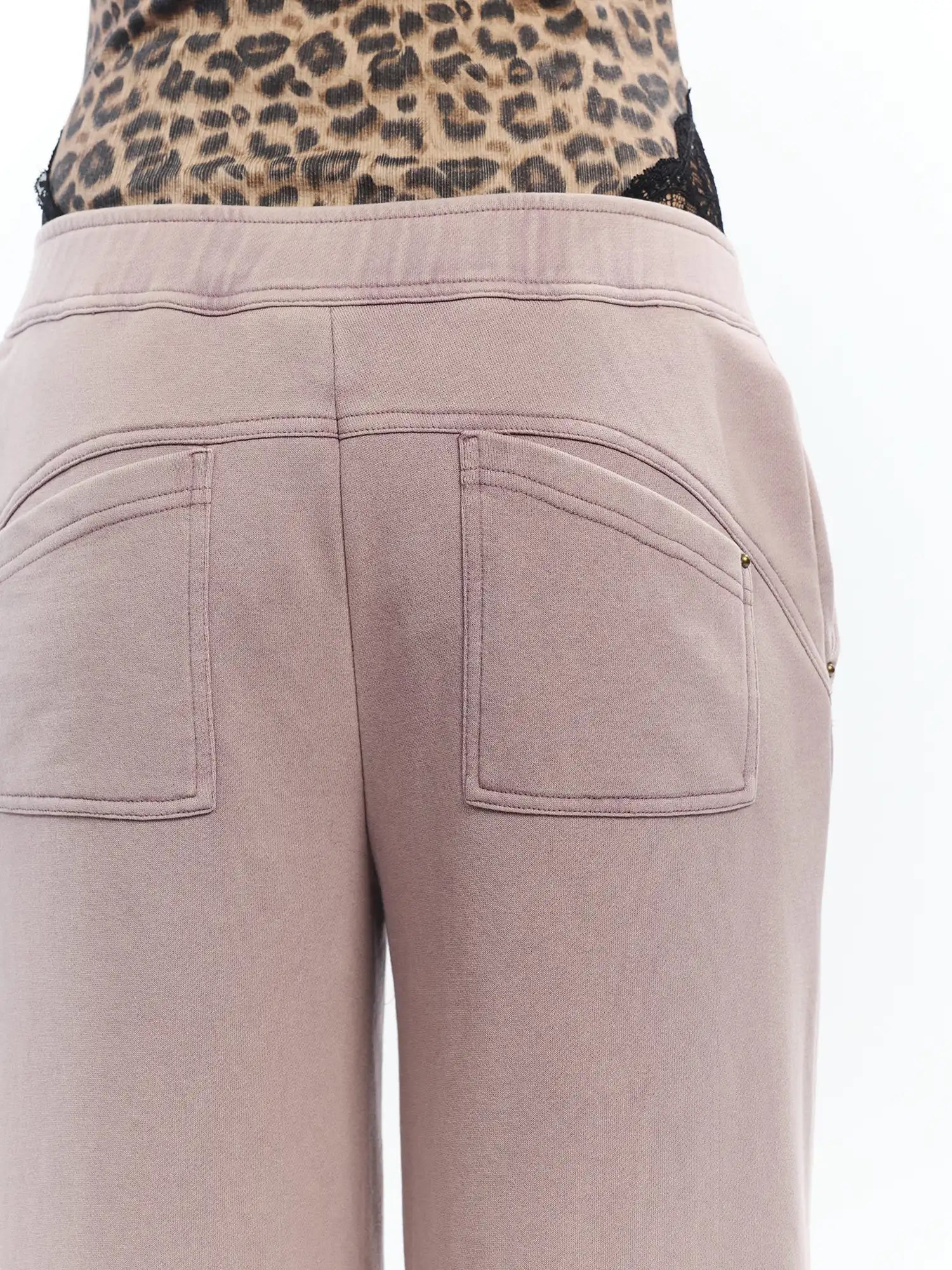 2th Desire Leopard Lace Up Wide Leg Pants | Canton Collective
