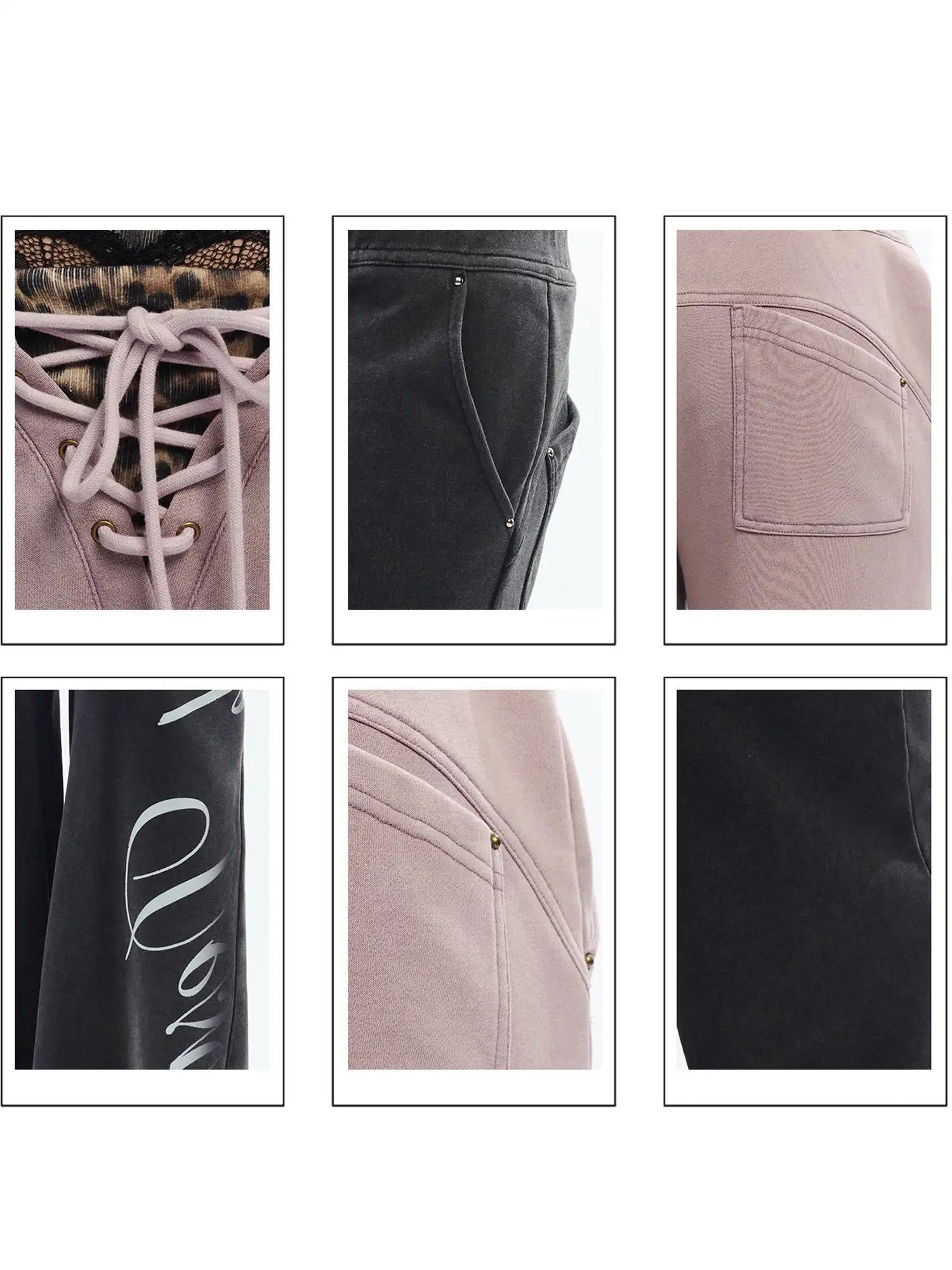 2th Desire Leopard Lace Up Wide Leg Pants | Canton Collective