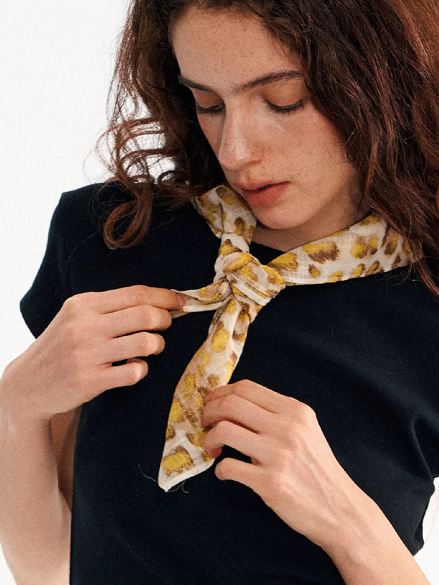 Muse Naps Leopard Print Silk Square Scarf | Canton Collective