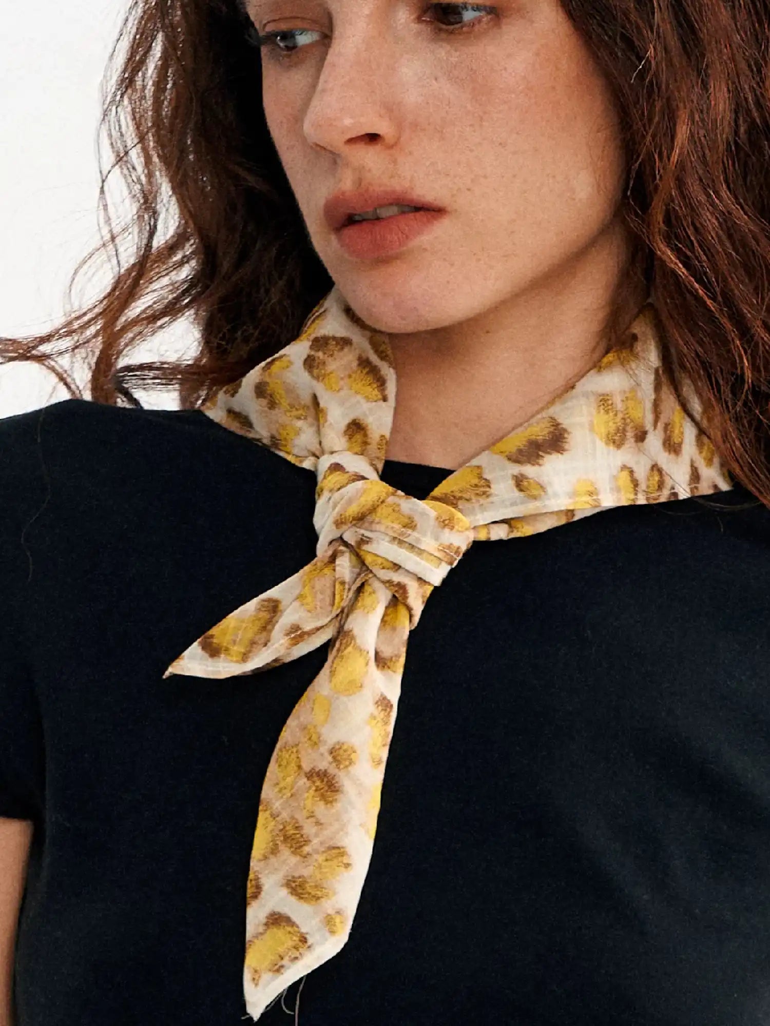 Muse Naps Leopard Print Silk Square Scarf | Canton Collective