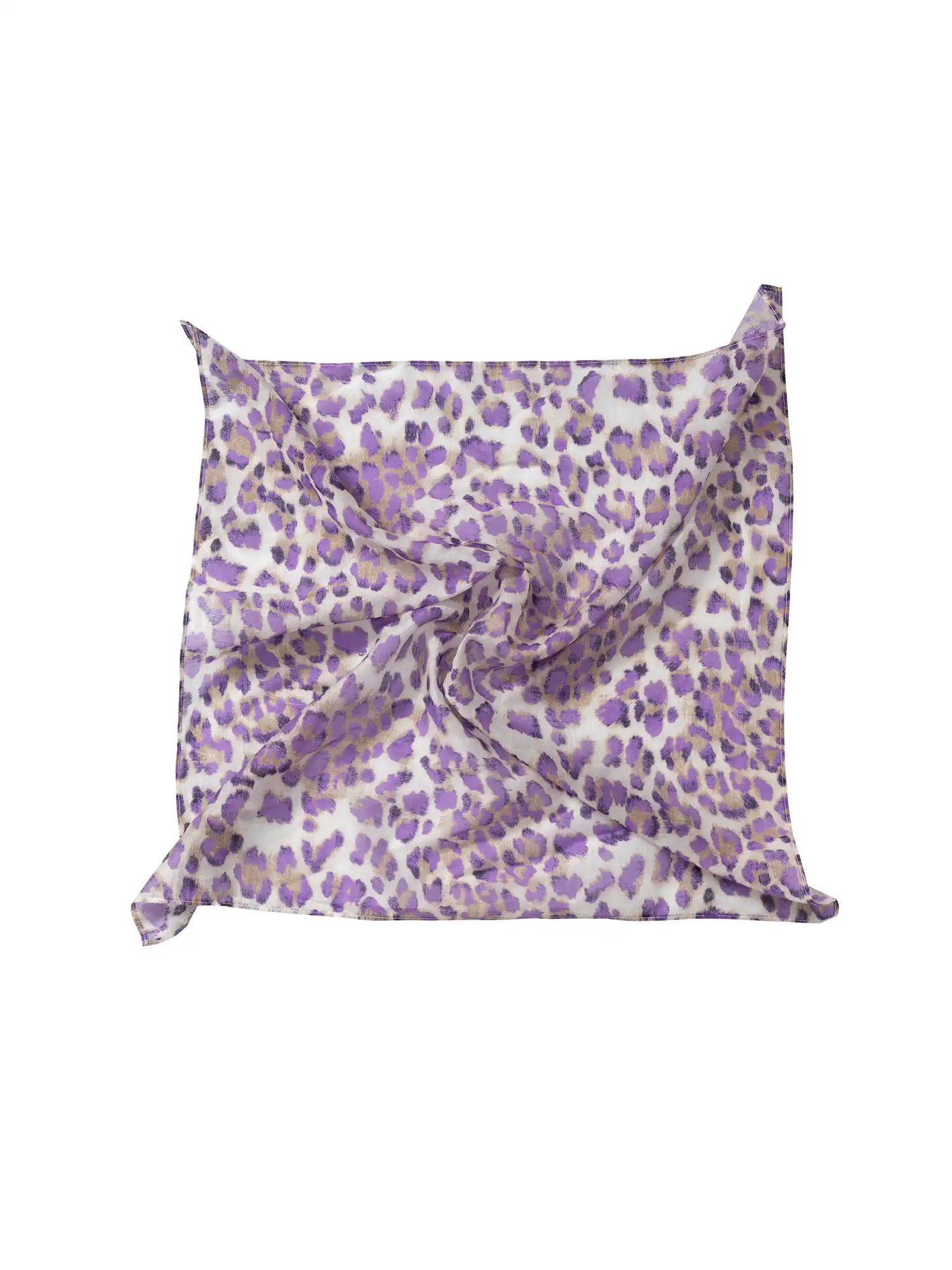 Muse Naps Leopard Print Silk Square Scarf | Canton Collective