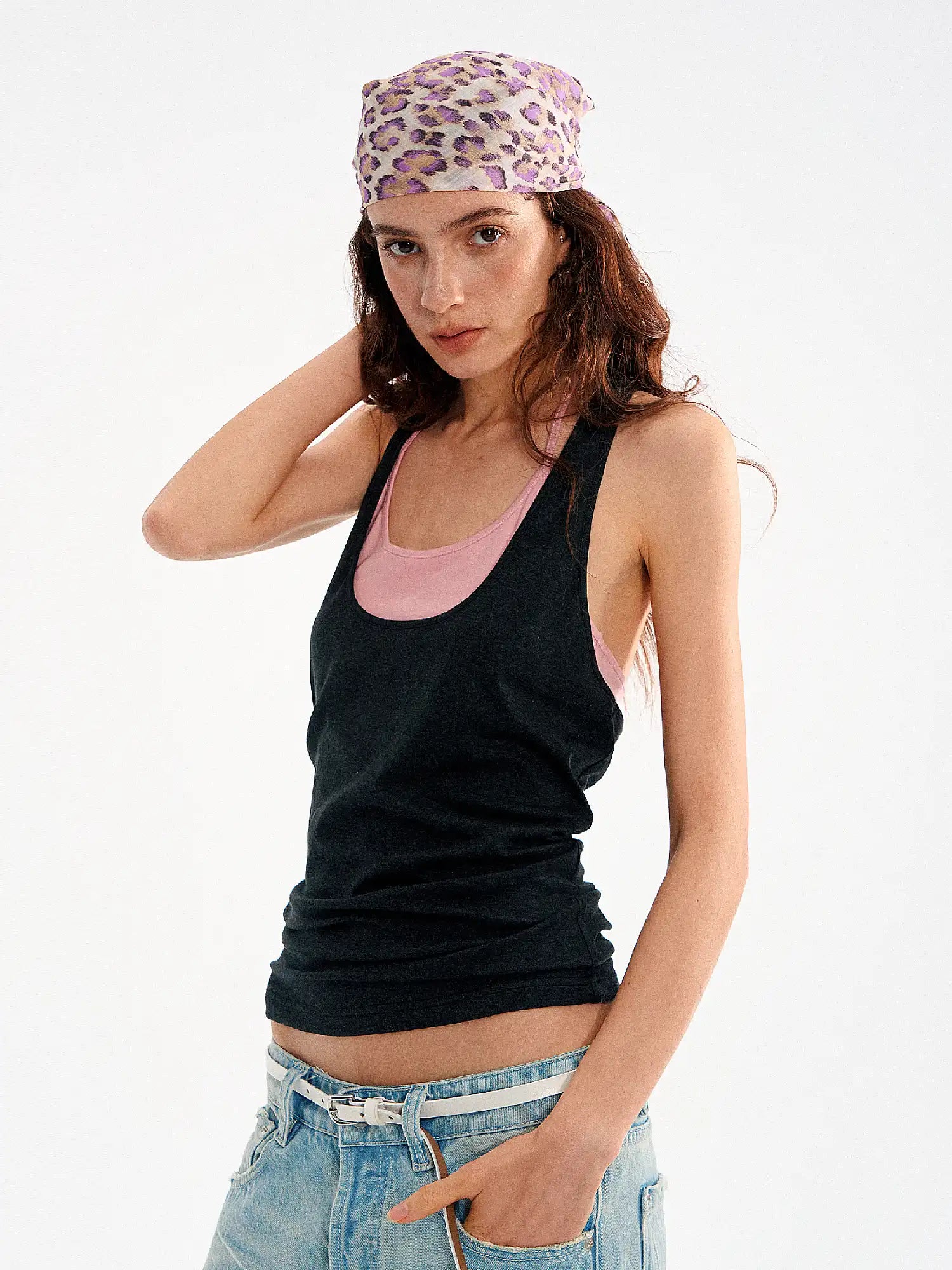 Muse Naps Leopard Print Silk Square Scarf | Canton Collective