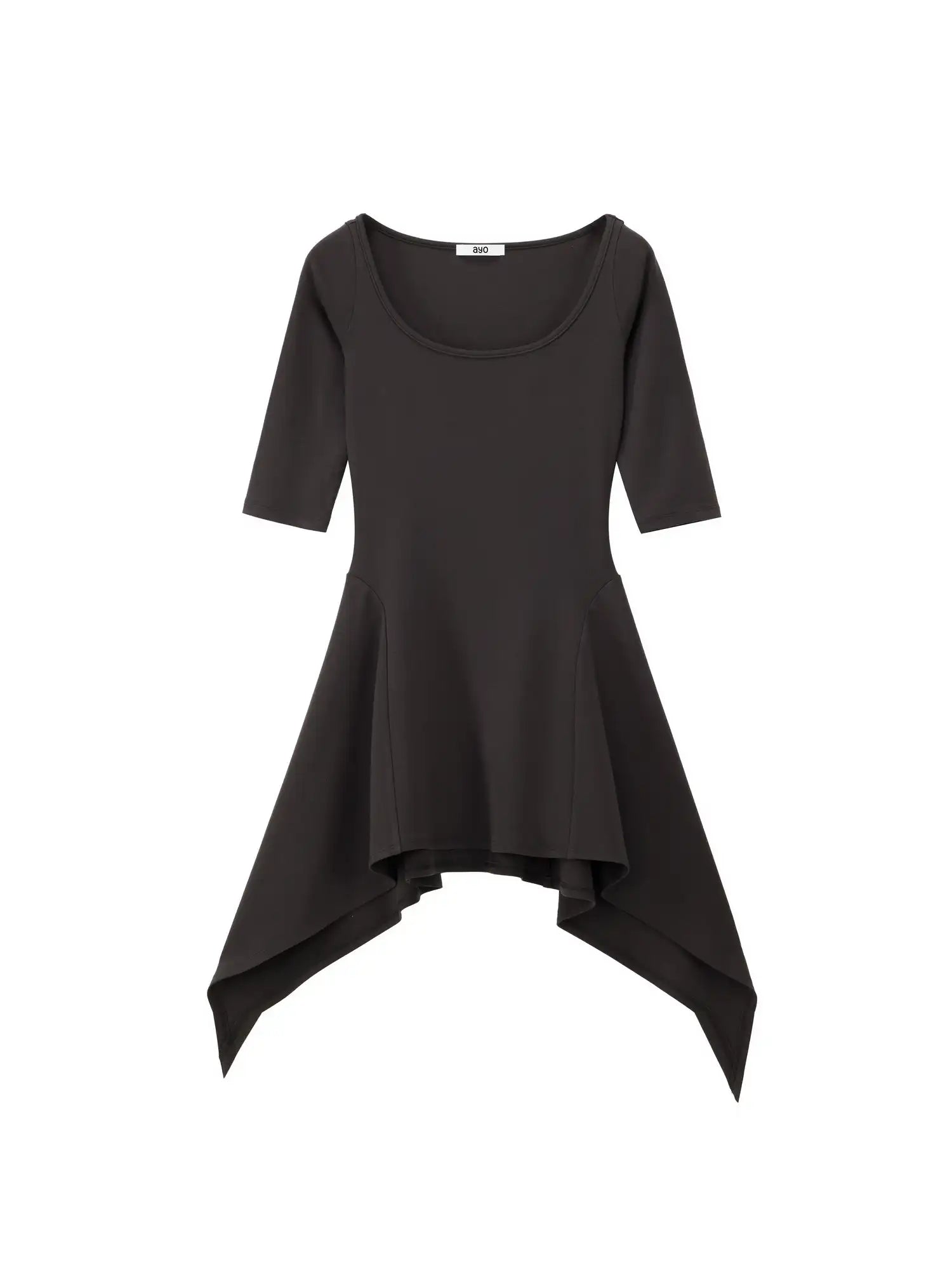Ayo Long Sleeve Mini Asymmetrical Hem Dress | Canton Collective