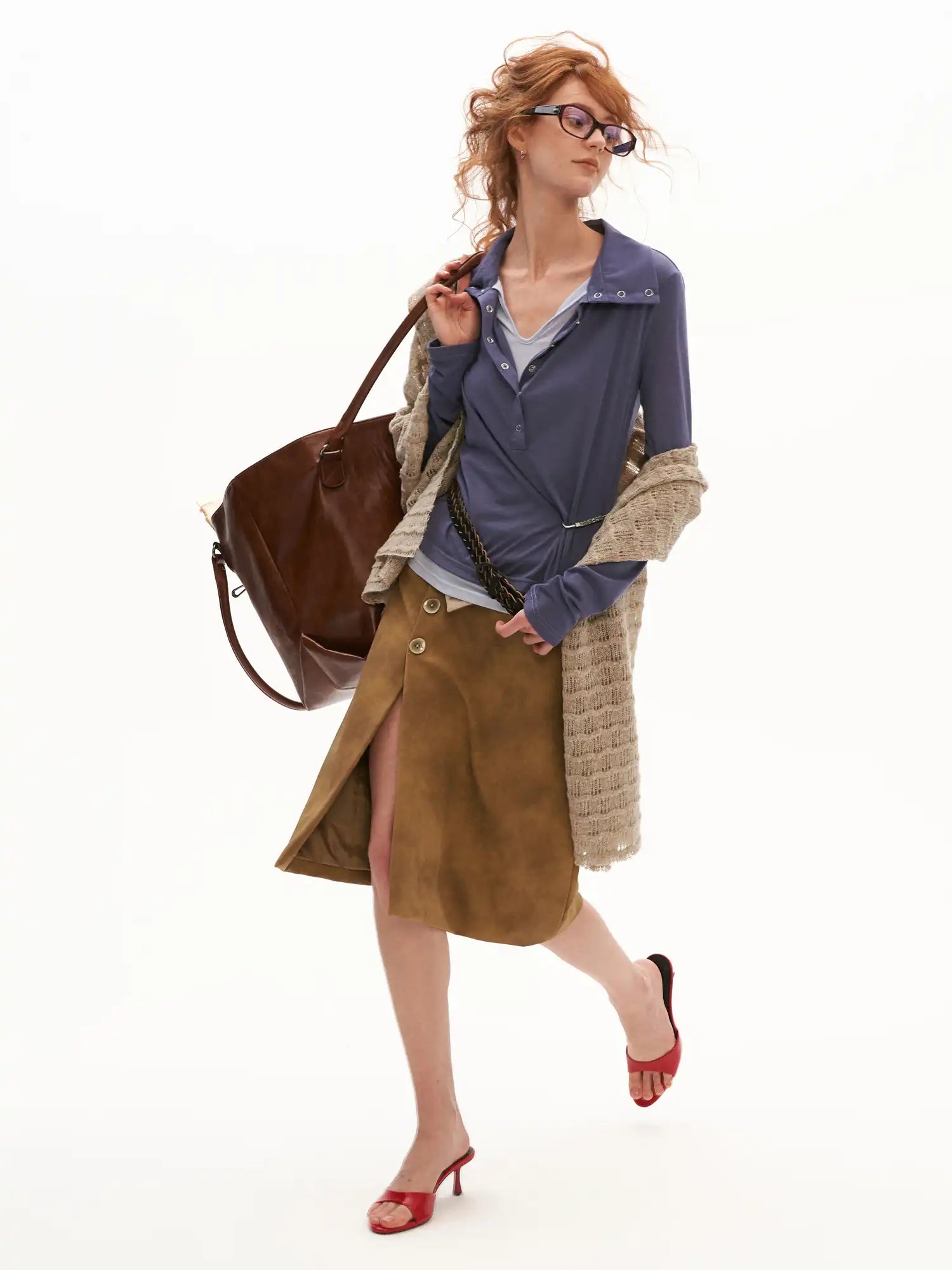 MAMC Long Sleeves Contrast Layered Look Top | Canton Collective