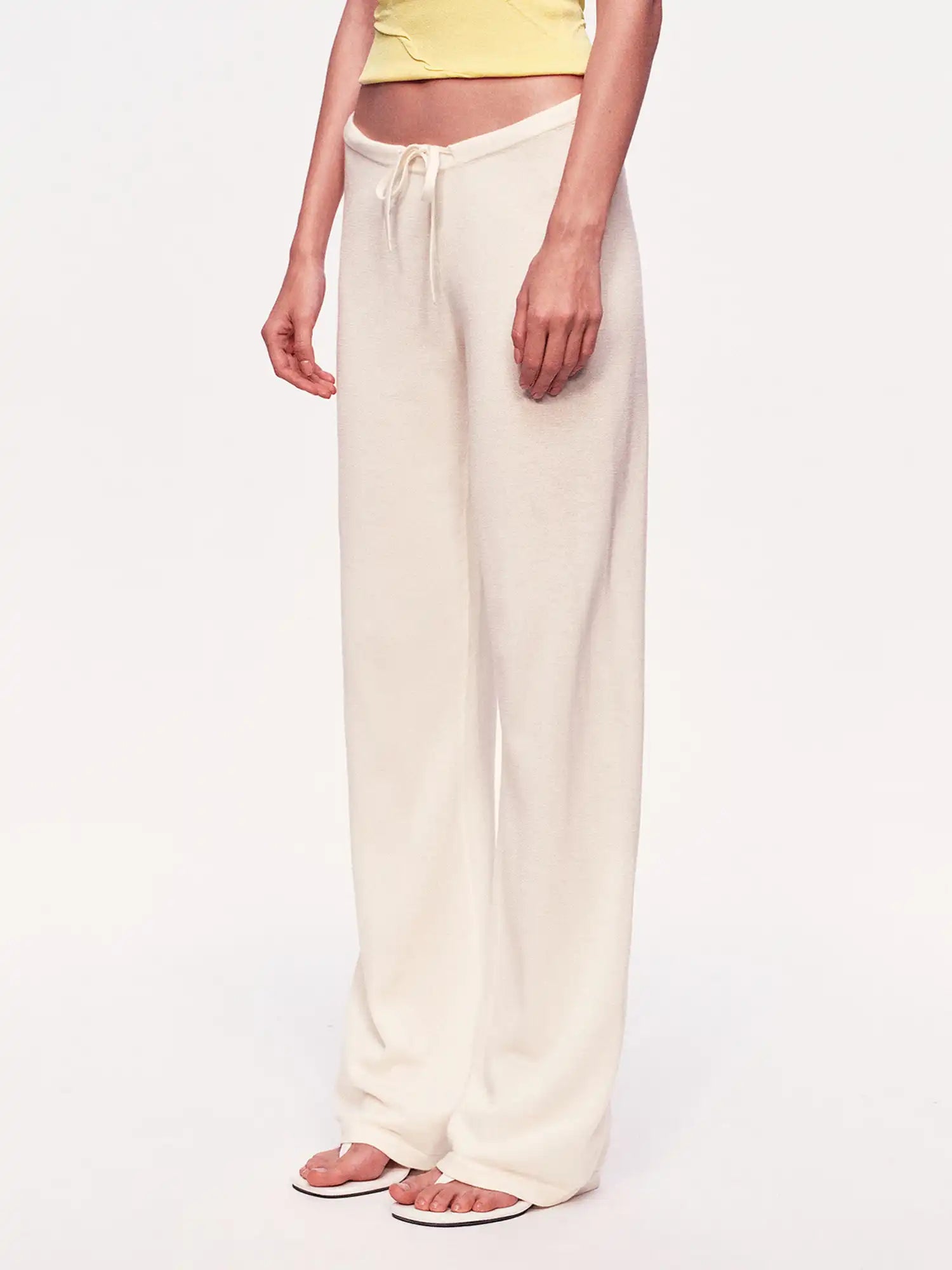 Ayo Low Rise Straight Leg Knit Pants | Canton Collective