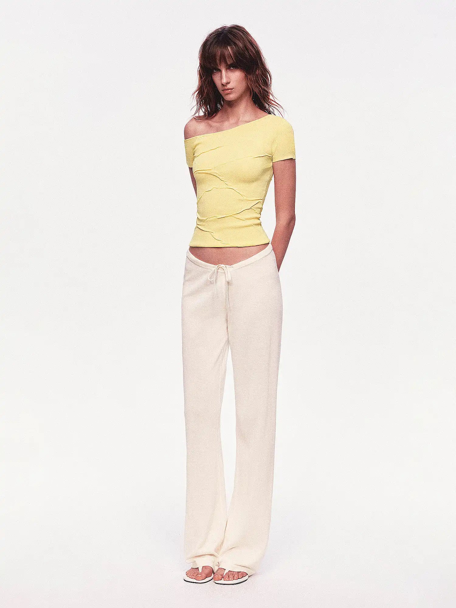 Ayo Low Rise Straight Leg Knit Pants | Canton Collective