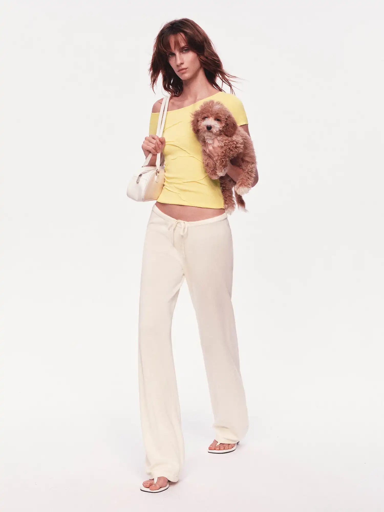 Ayo Low Rise Straight Leg Knit Pants | Canton Collective