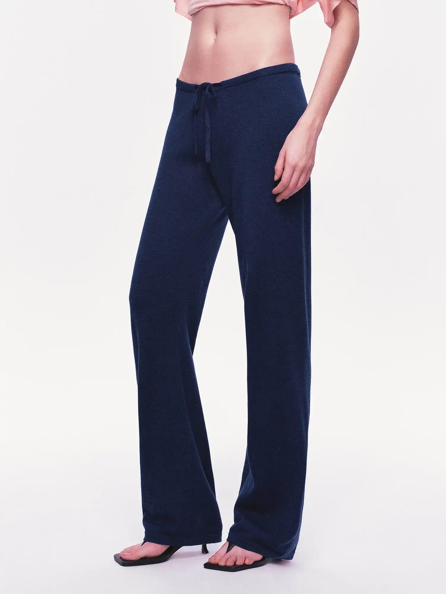Ayo Low Rise Straight Leg Knit Pants | Canton Collective