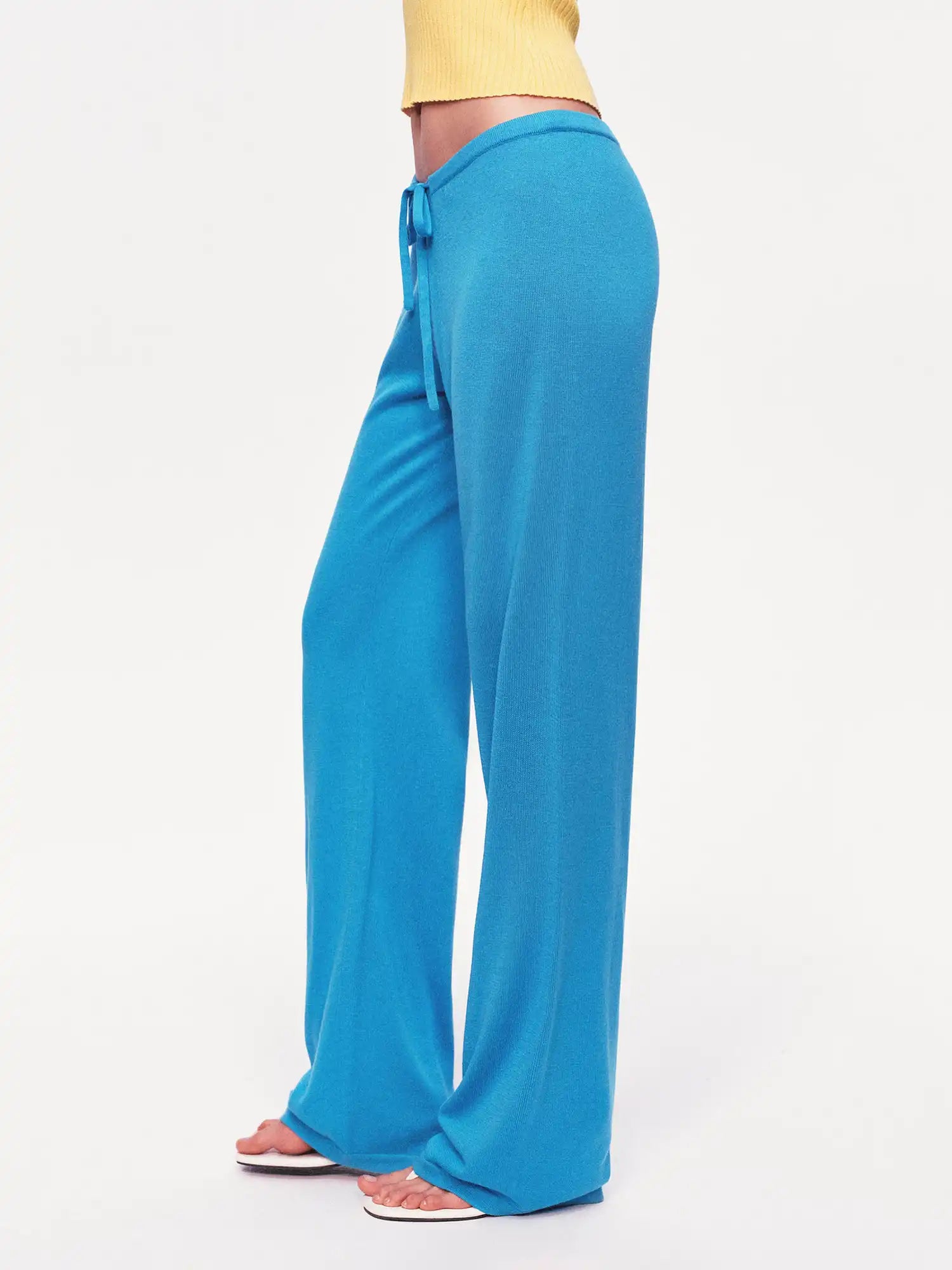 Ayo Low Rise Straight Leg Knit Pants | Canton Collective